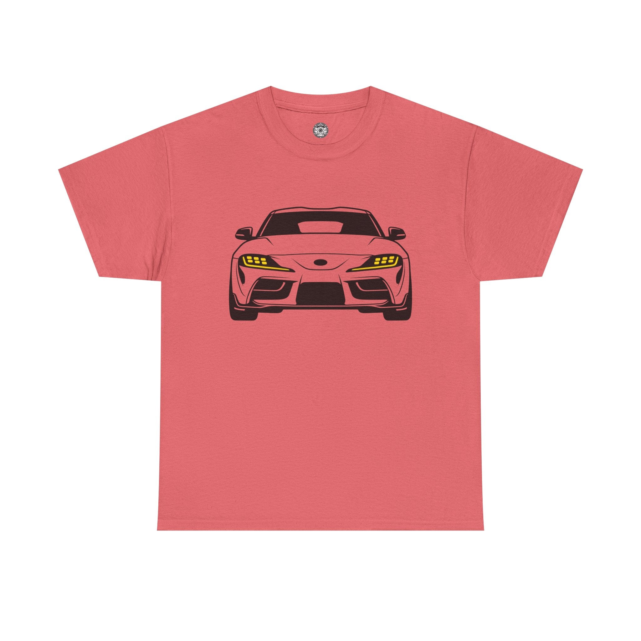 Unisex Heavy Cotton Tee — A90 Illuminated Headlights (Yellow)