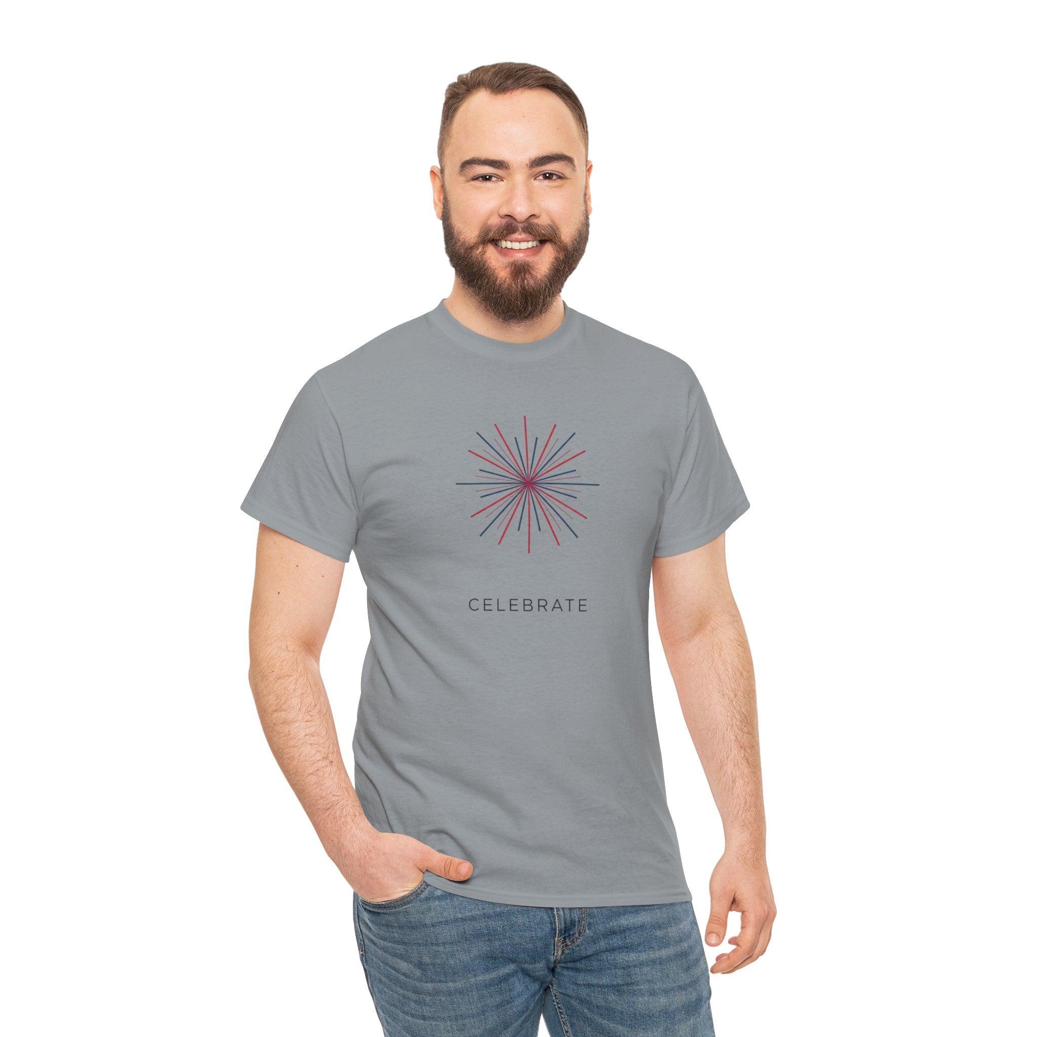 Unisex Heavy Cotton Tee — Celebrate 4th of July