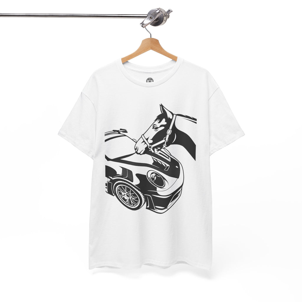 Unisex Heavy Cotton Tee — 992 vs Horse (Viral Video)
