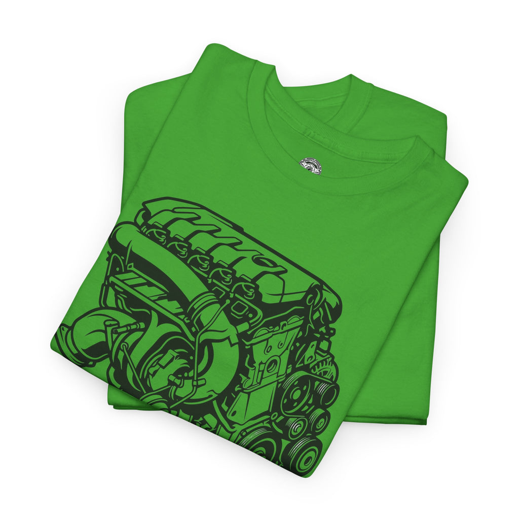 Unisex Heavy Cotton Tee — Engine Illustration (DAZA)