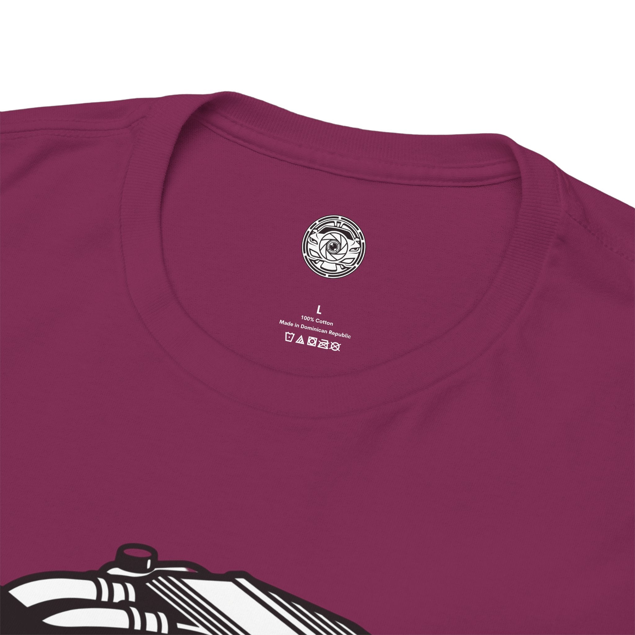 Unisex Heavy Cotton Tee — Engine Illustration (S58)