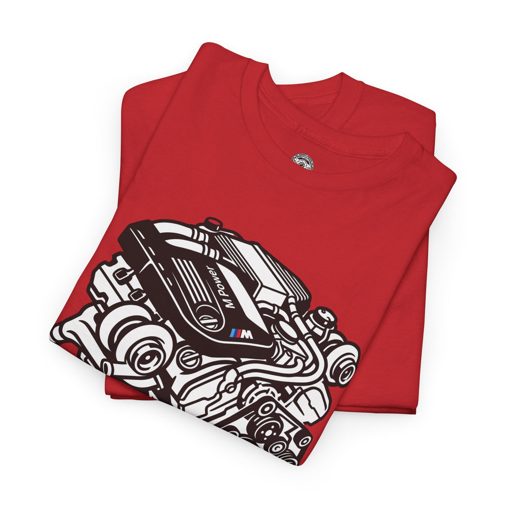 Unisex Heavy Cotton Tee — Engine Illustration (S58)