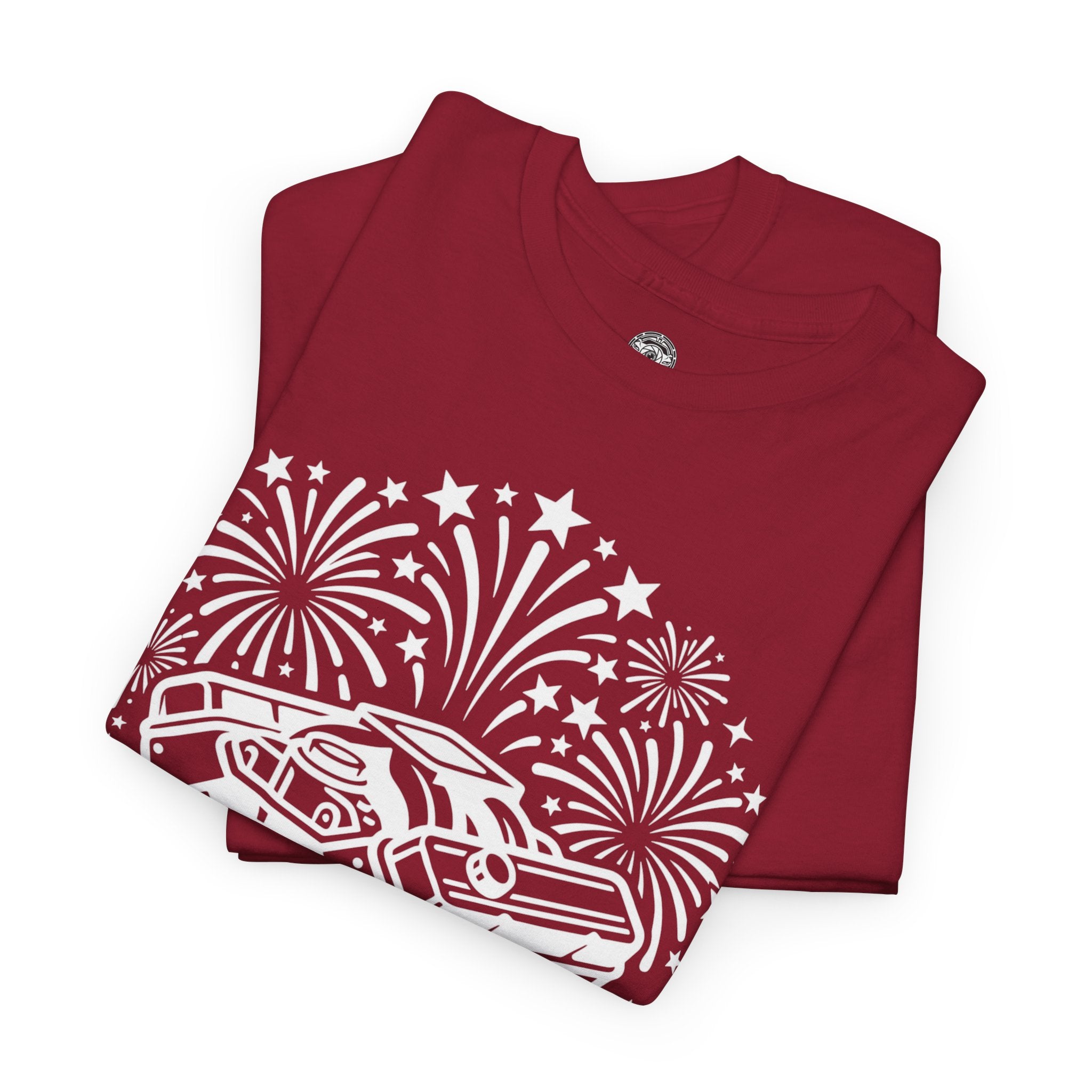 Unisex Heavy Cotton Tee — V8/Fireworks