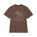 Unisex Garment-Dyed T-Shirt — Eagle Sketch 'The Land of the Free'