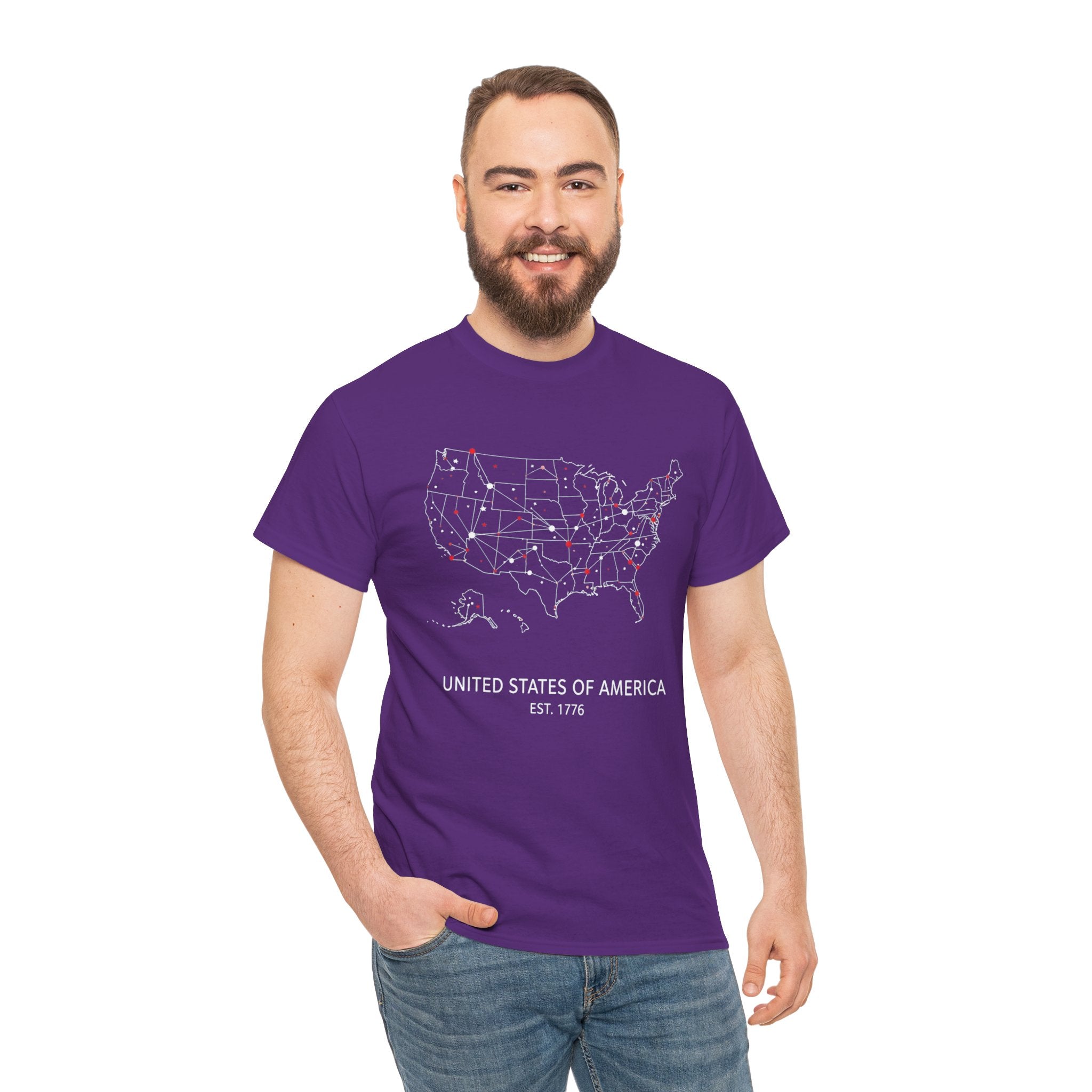 Unisex Heavy Cotton Tee — United States of America Est. 1776