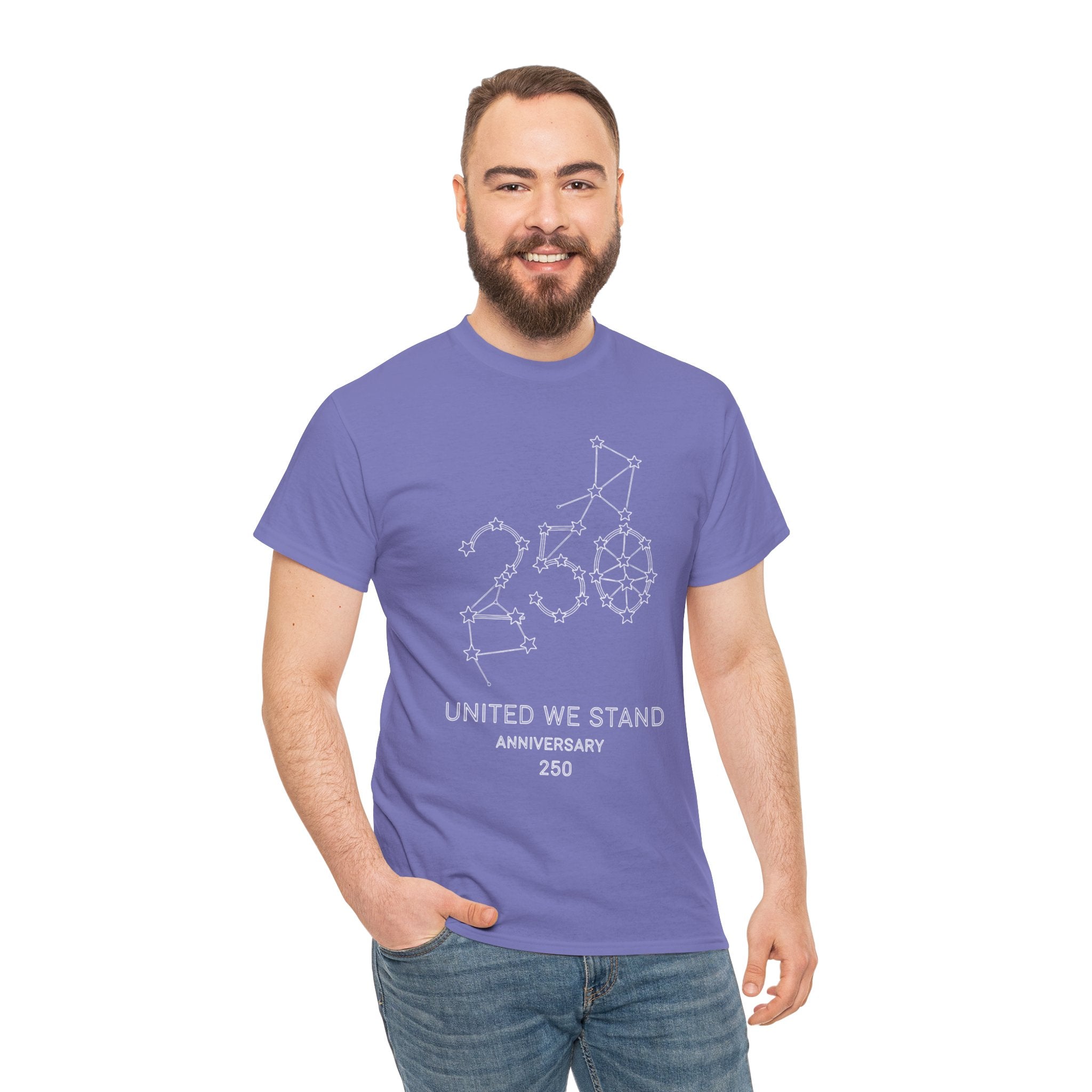 Unisex Heavy Cotton Tee — 250th Anniversary "United We Stand"