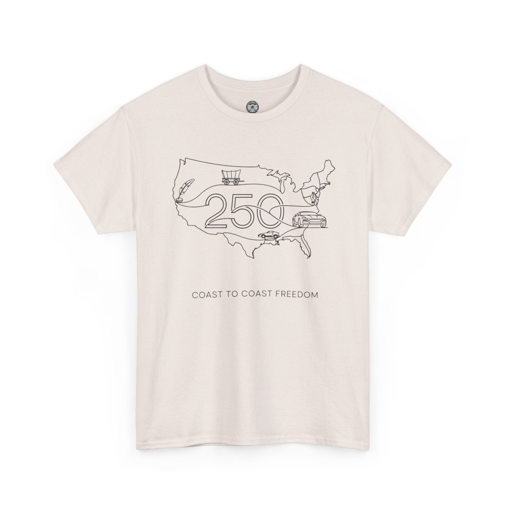 Unisex Heavy Cotton Tee — 250th Coast to Coast Freedom