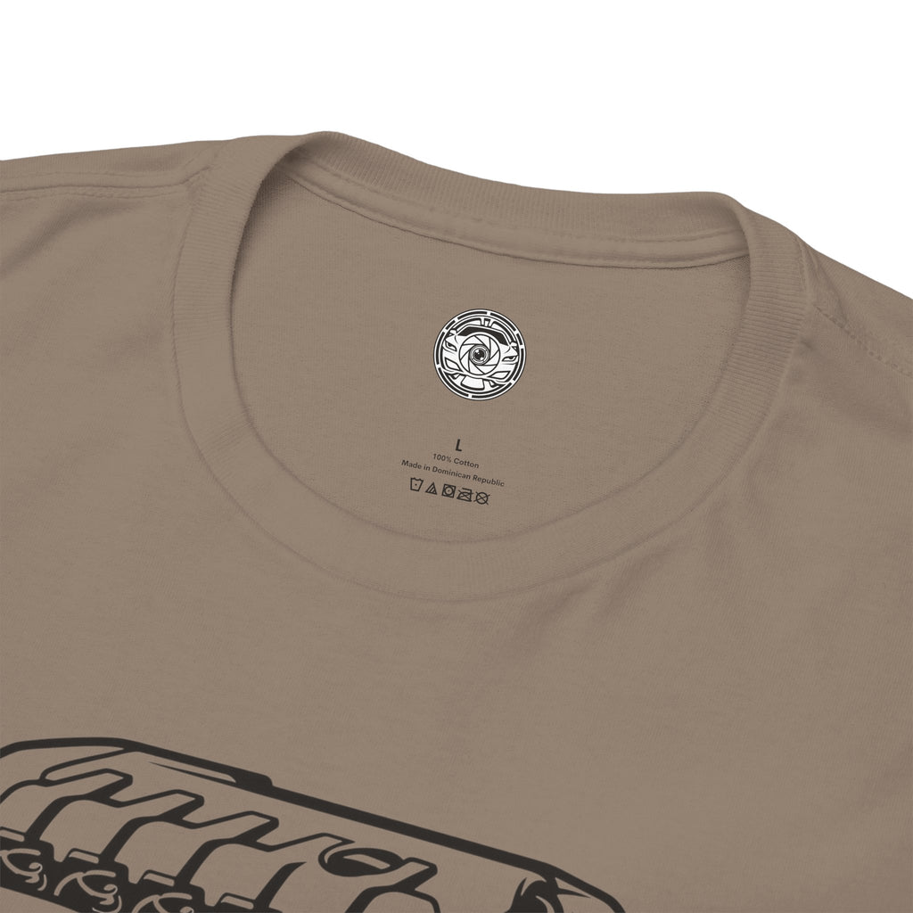 Unisex Heavy Cotton Tee — Engine Illustration (DAZA)