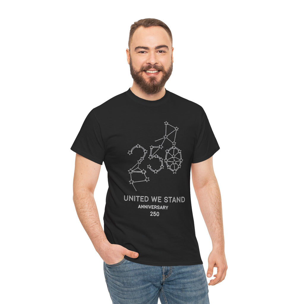 Unisex Heavy Cotton Tee — 250th Anniversary "United We Stand"