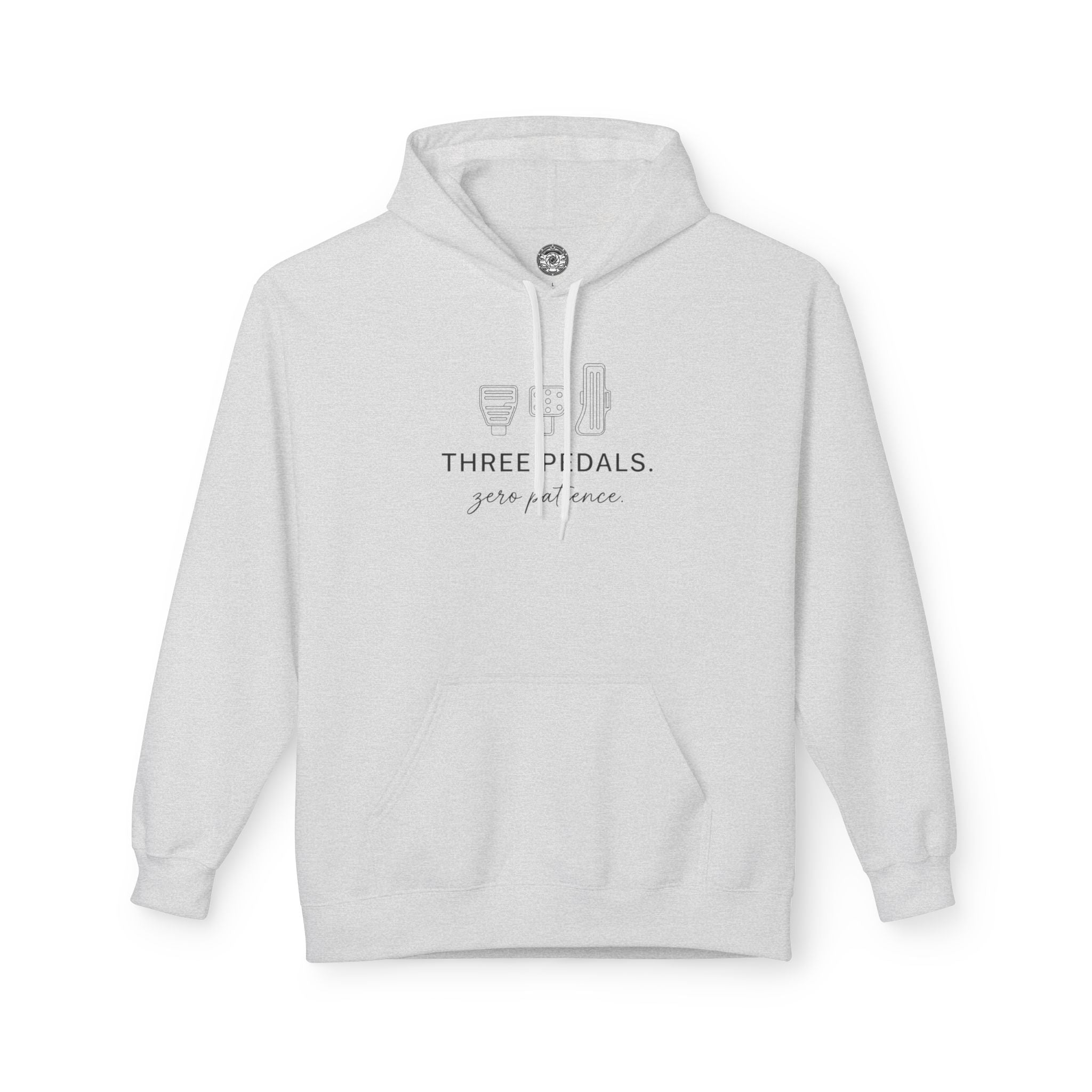 Women's Midweight Softsyle Fleece Hoodie — Three Pedals, Zero Patience