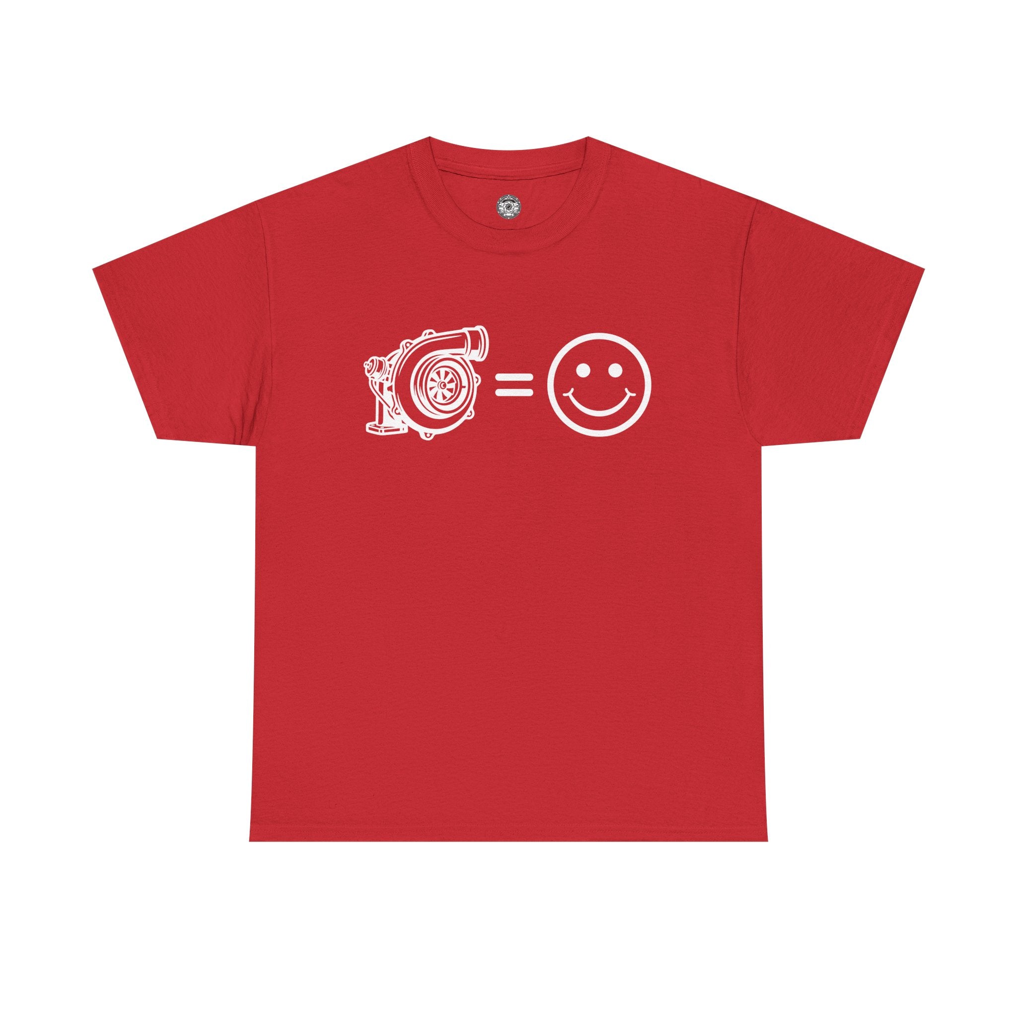 Unisex Heavy Cotton Tee — Turbocharger = Smiles