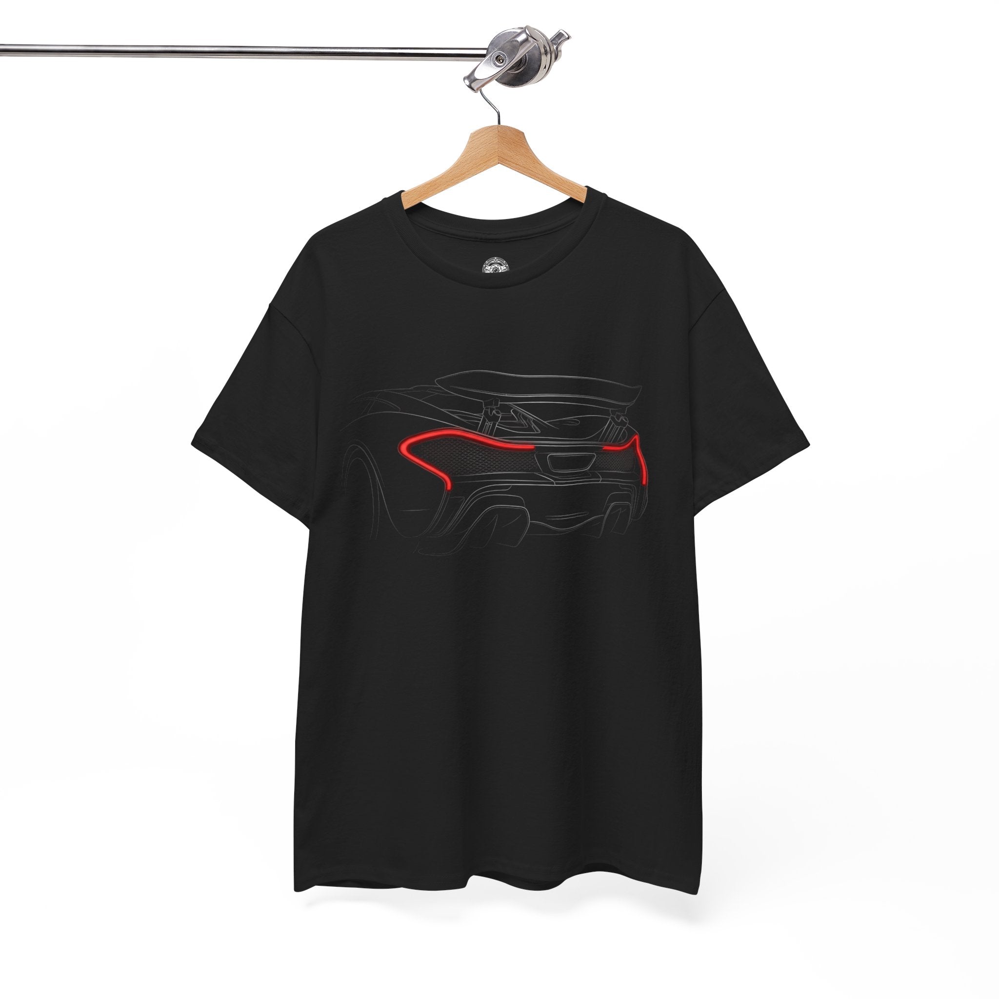 Unisex Heavy Cotton Tee — P1 Rear Silhouette