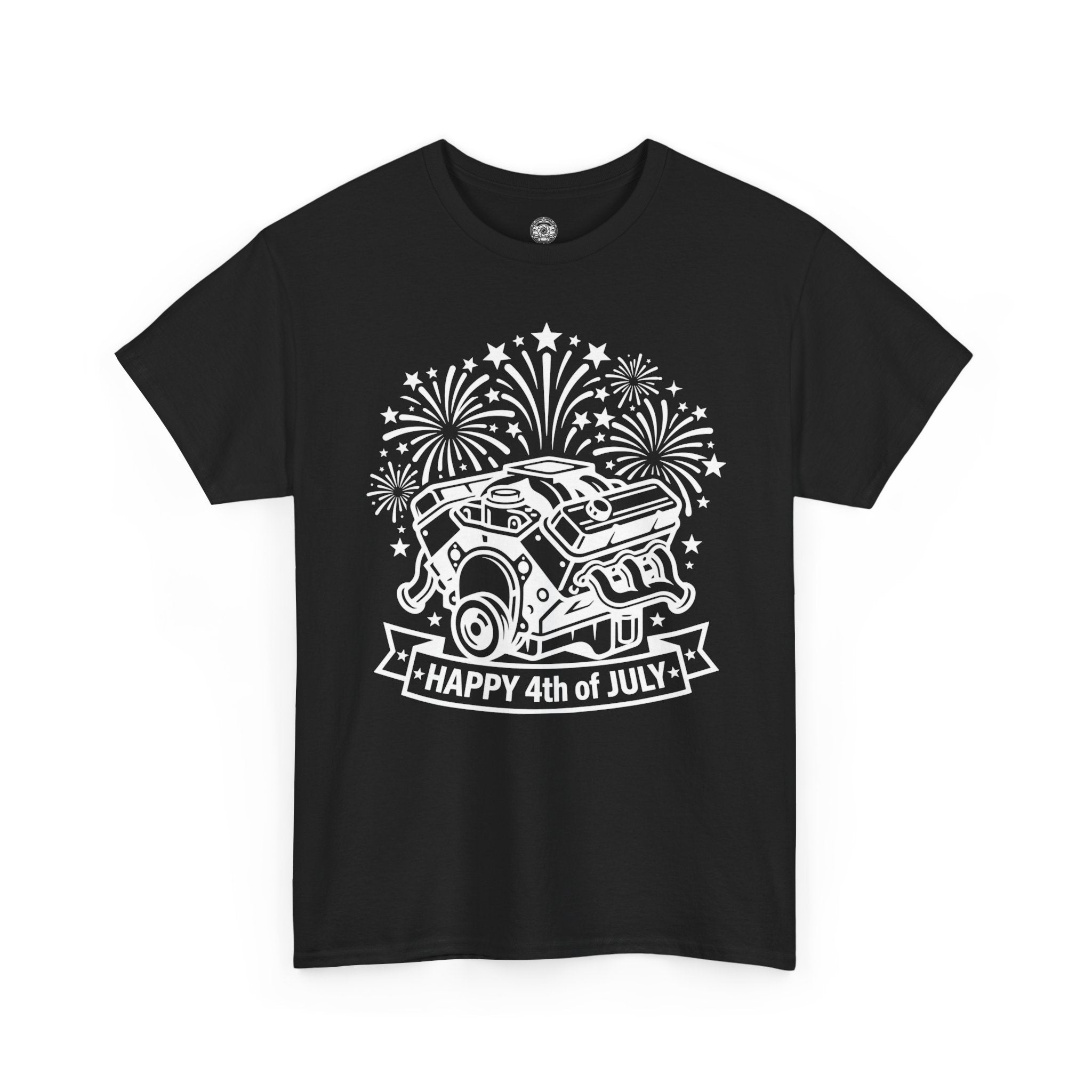 Unisex Heavy Cotton Tee — 4th of July — V8/Fireworks