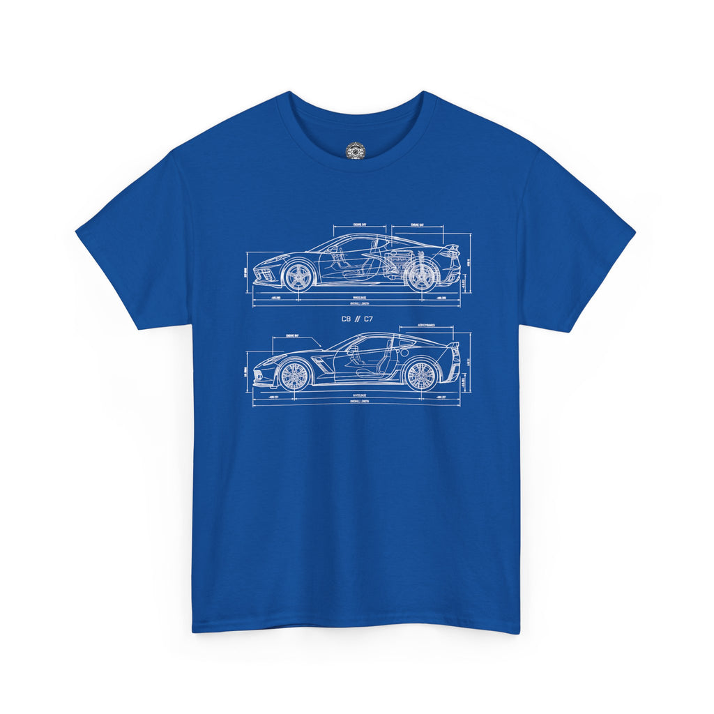 Unisex Heavy Cotton Tee — C7/C8 Blueprint
