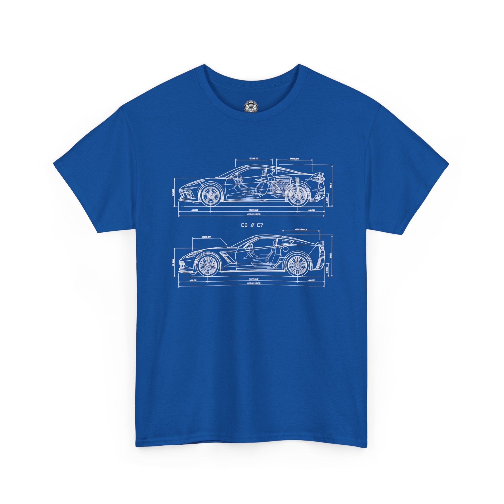 Unisex Heavy Cotton Tee — C7/C8 Blueprint