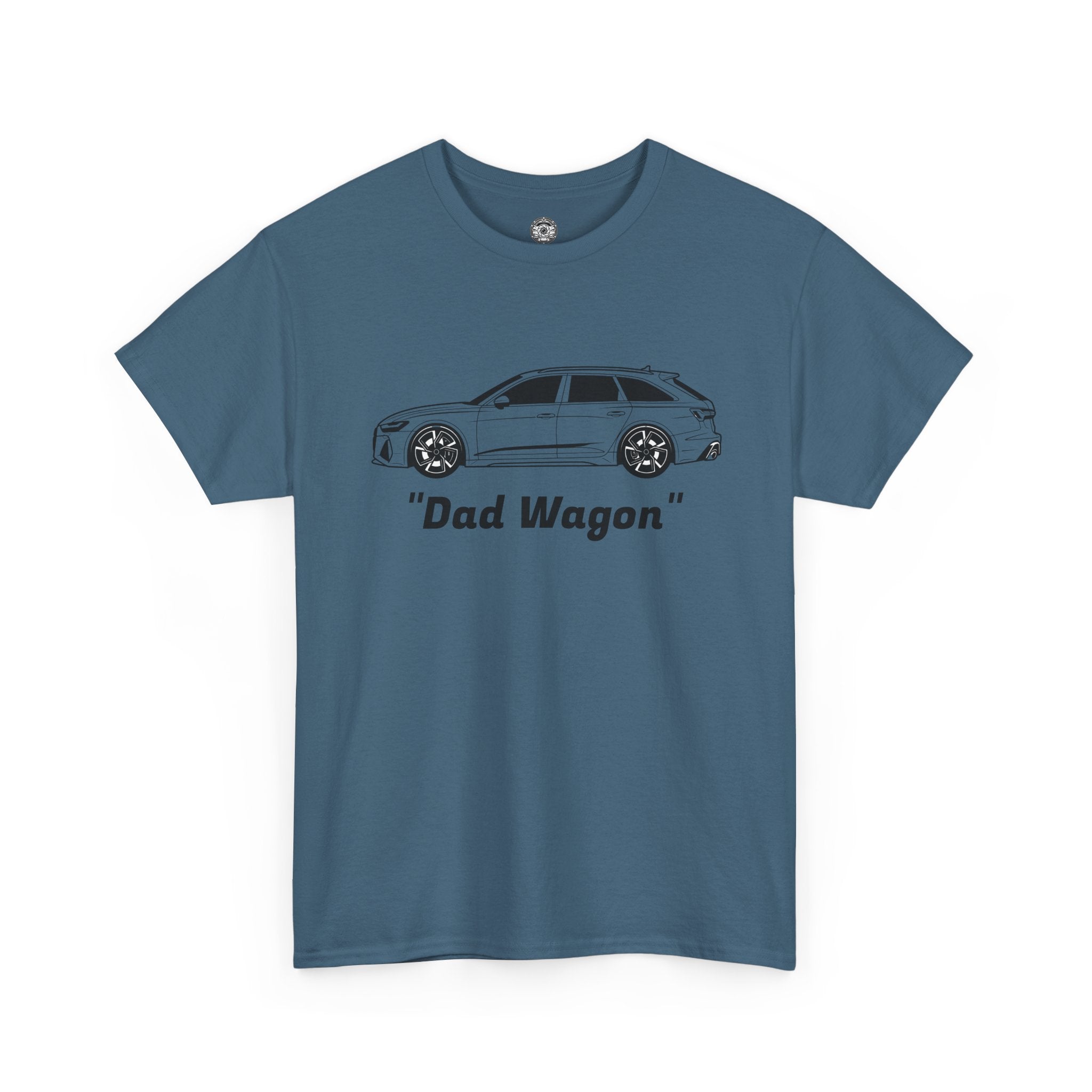 Unisex Heavy Cotton Tee — Twin-Turbo V8 "Dad Wagon"