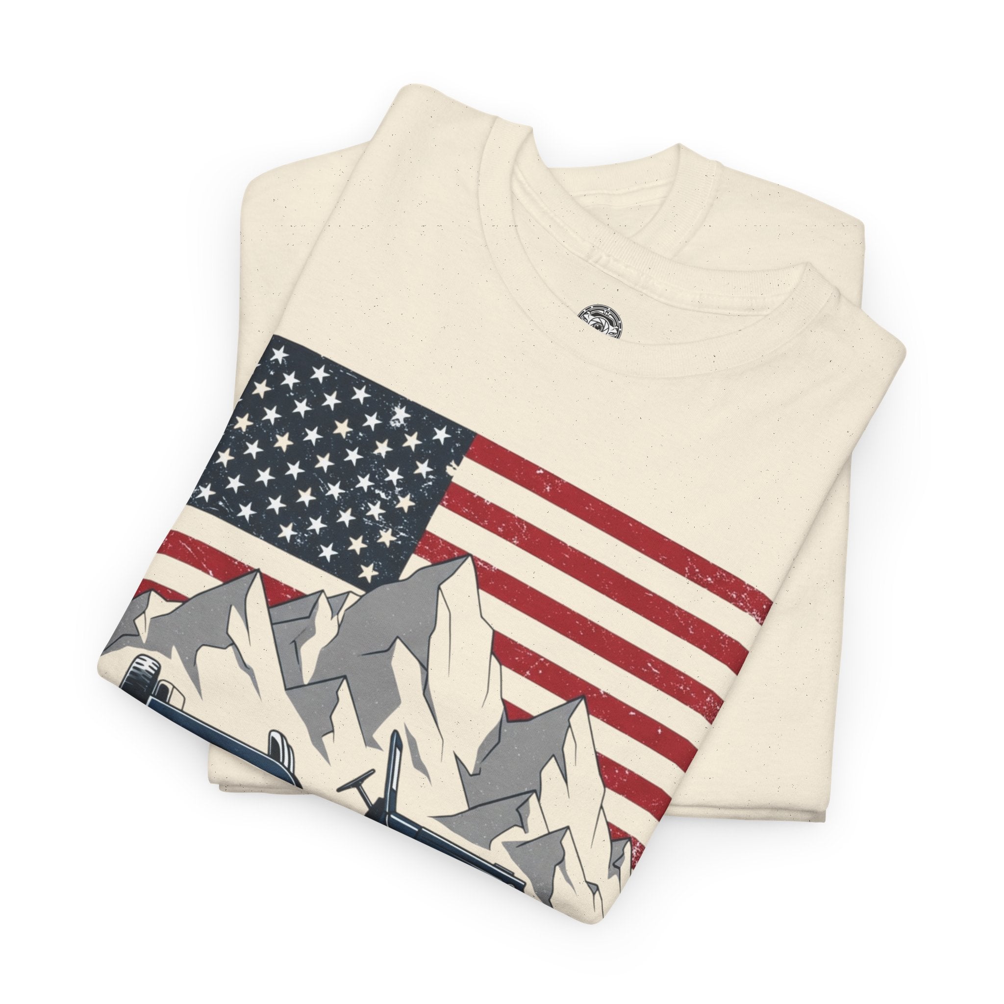 Unisex Heavy Cotton Tee — Explore America: Legacy of Adventure