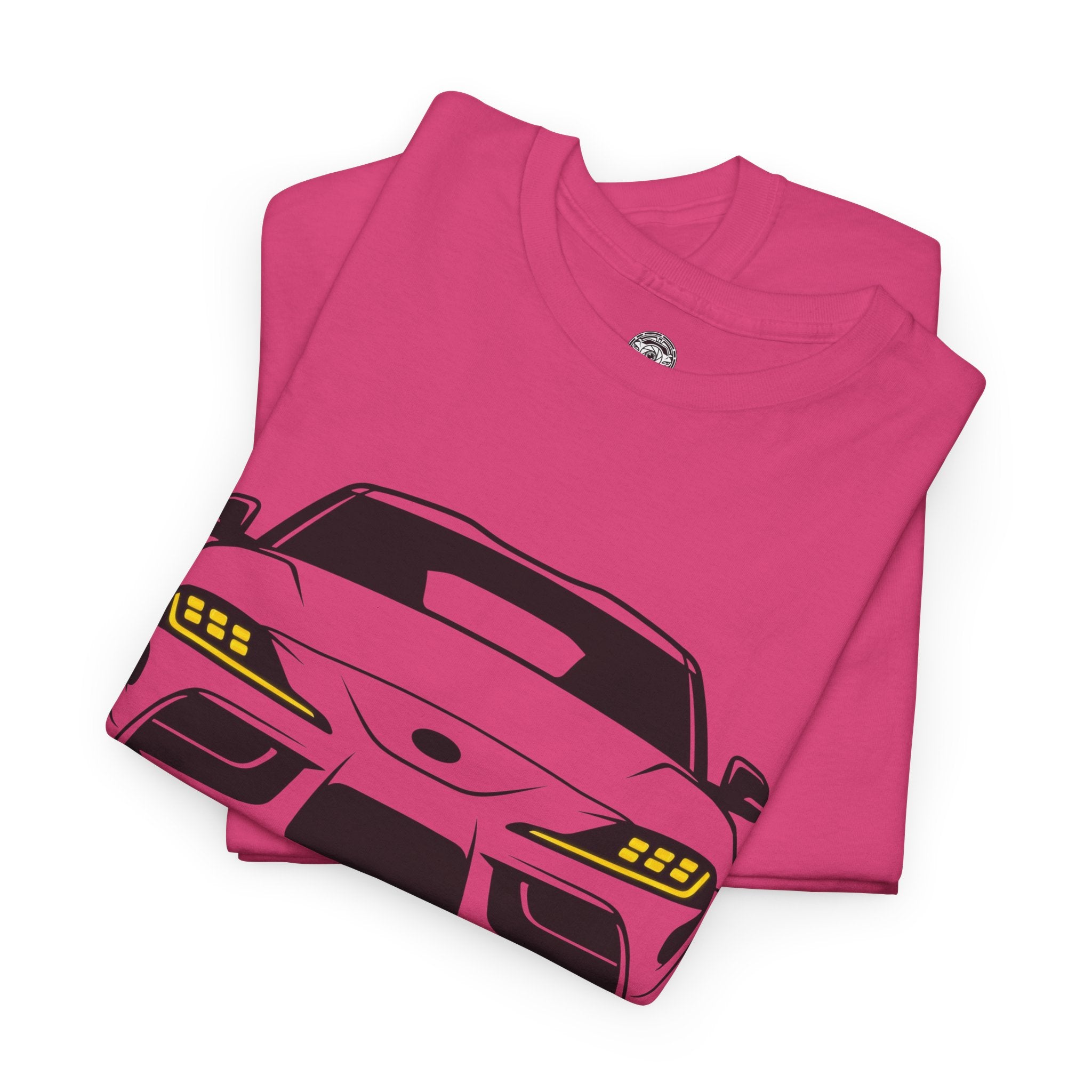 Unisex Heavy Cotton Tee — A90 Illuminated Headlights (Yellow)