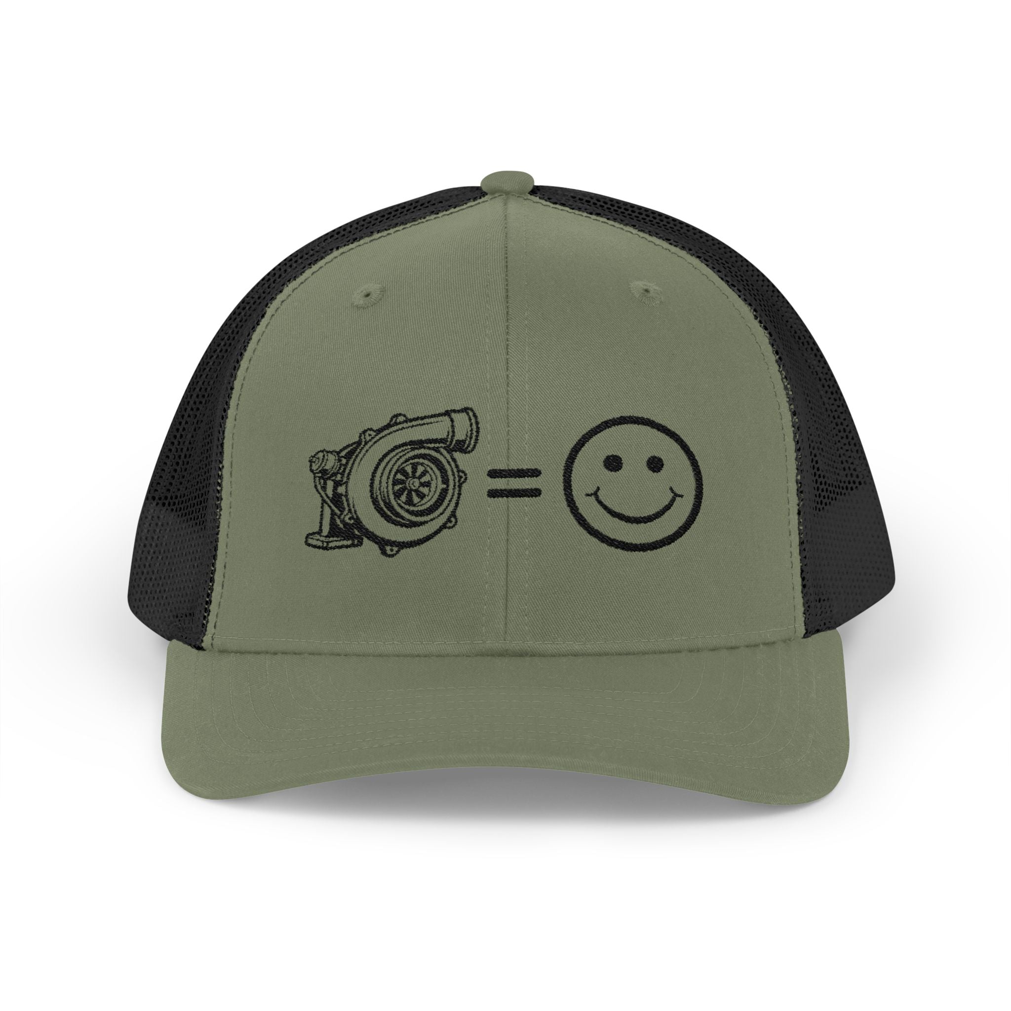 Snapback Trucker Cap — Turbocharger = Smile