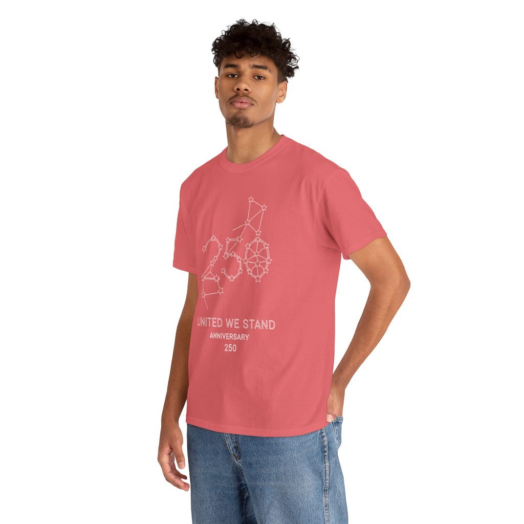 Unisex Heavy Cotton Tee — 250th Anniversary "United We Stand"