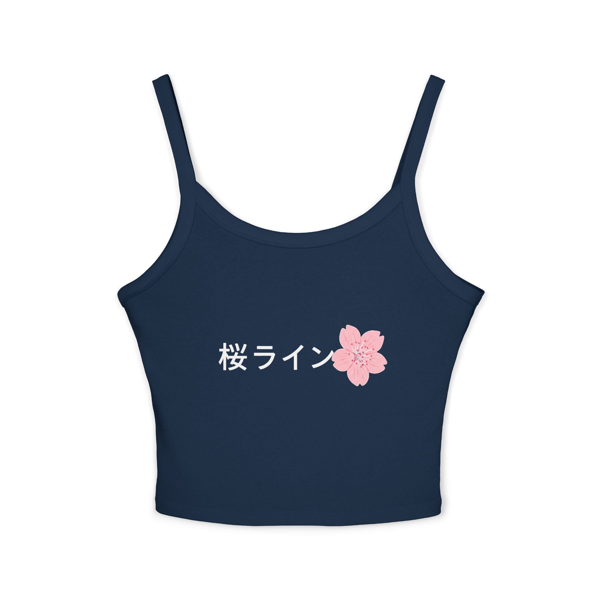 Women's Spaghetti Strap Tank — 'Sakura' Cherry Blossom