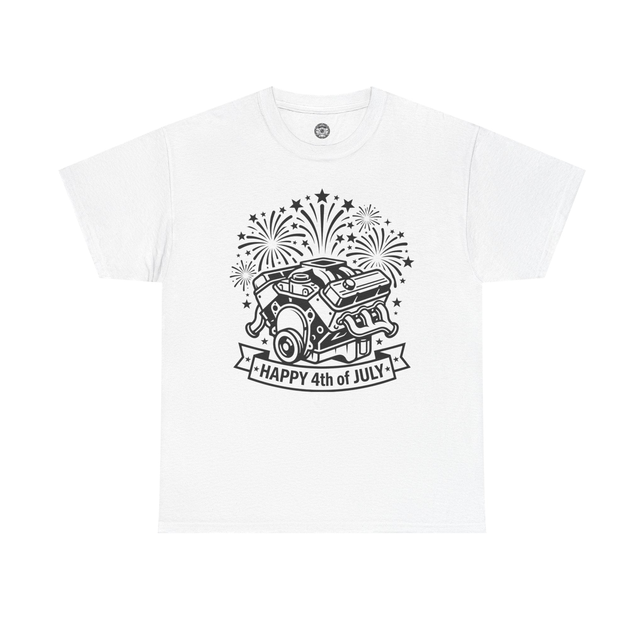 Unisex Heavy Cotton Tee — 4th of July — V8/Fireworks