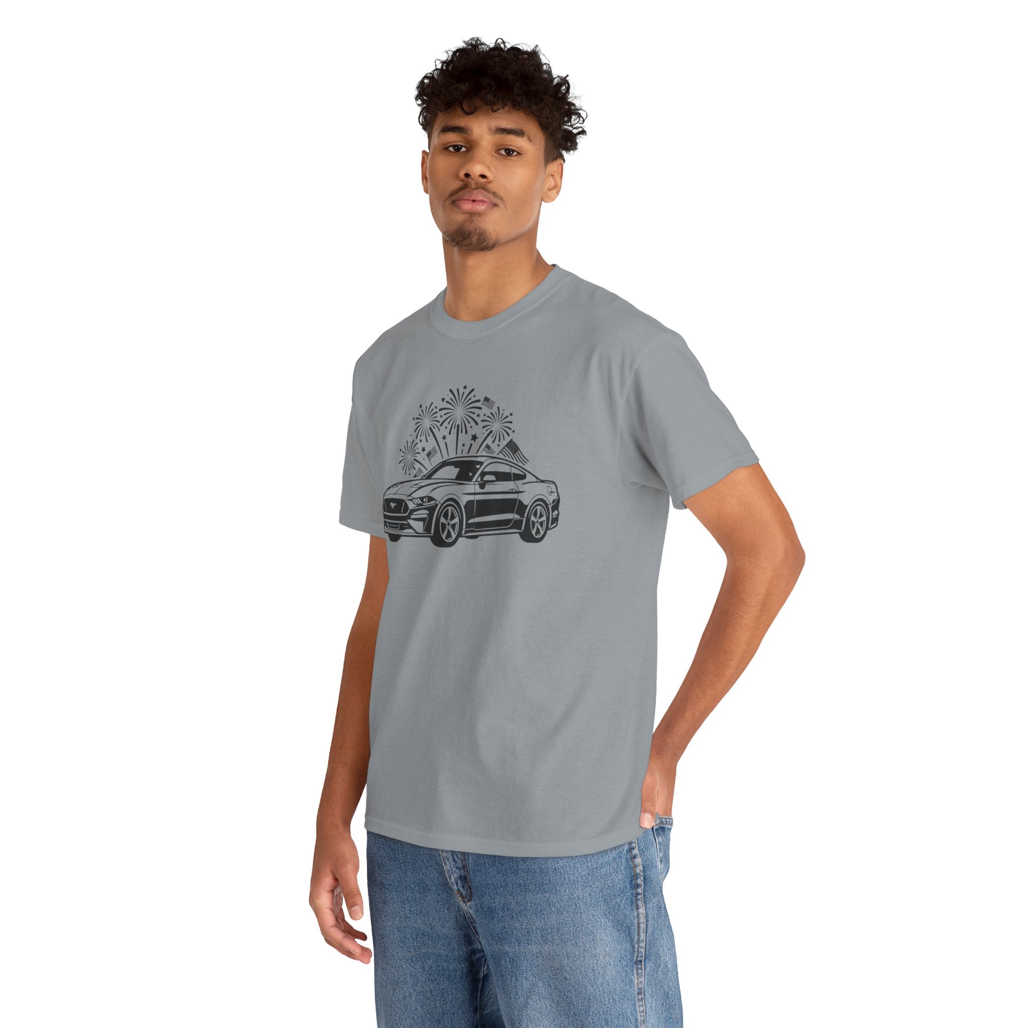 Unisex Heavy Cotton Tee — 4th of July — Modern American Muscle