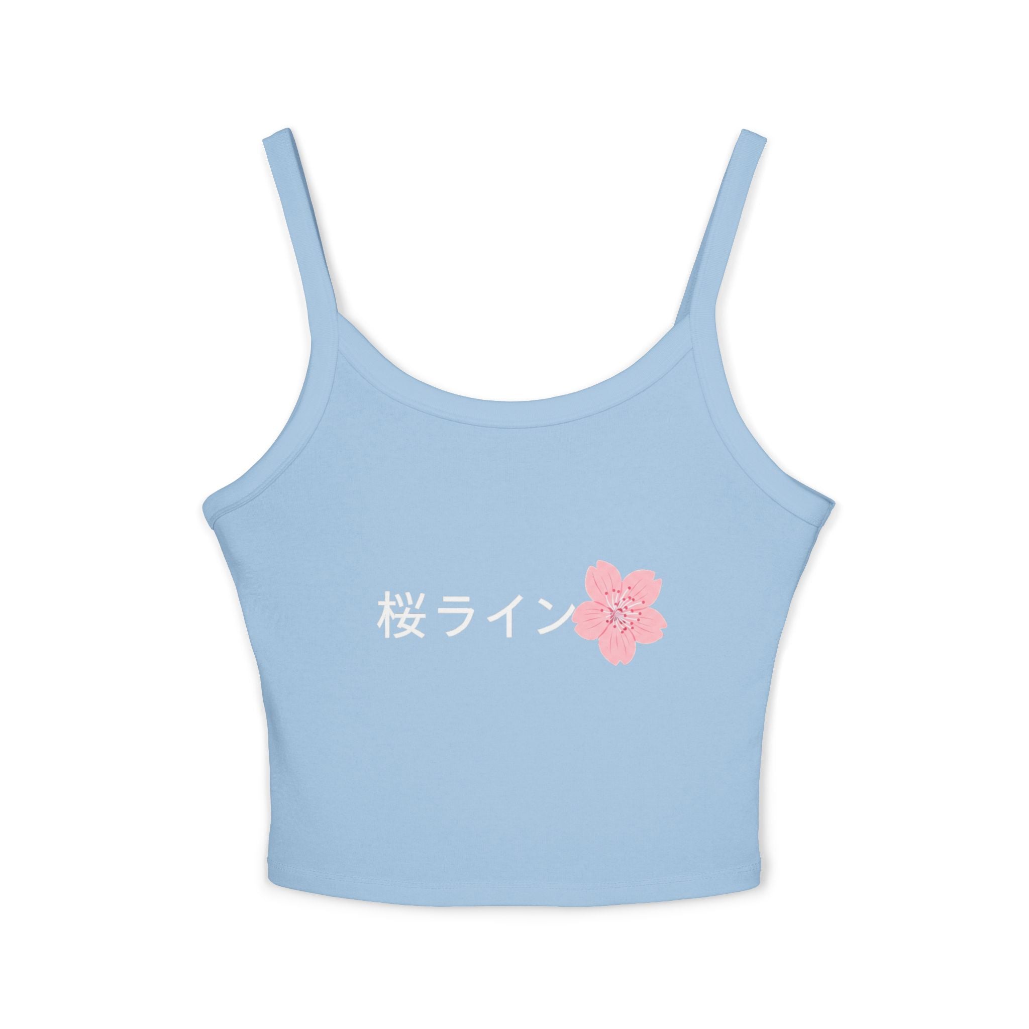Women's Spaghetti Strap Tank — 'Sakura' Cherry Blossom