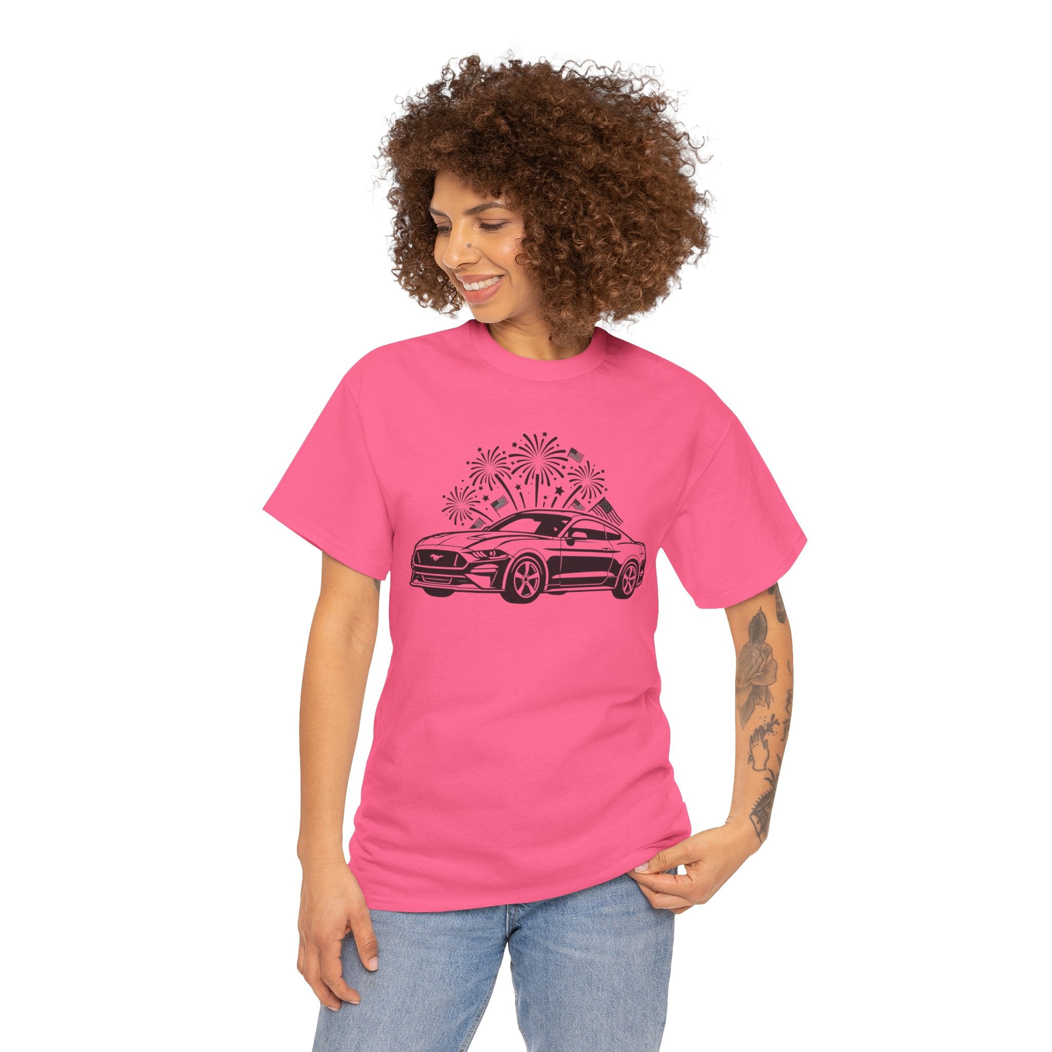 Unisex Heavy Cotton Tee — 4th of July — Modern American Muscle