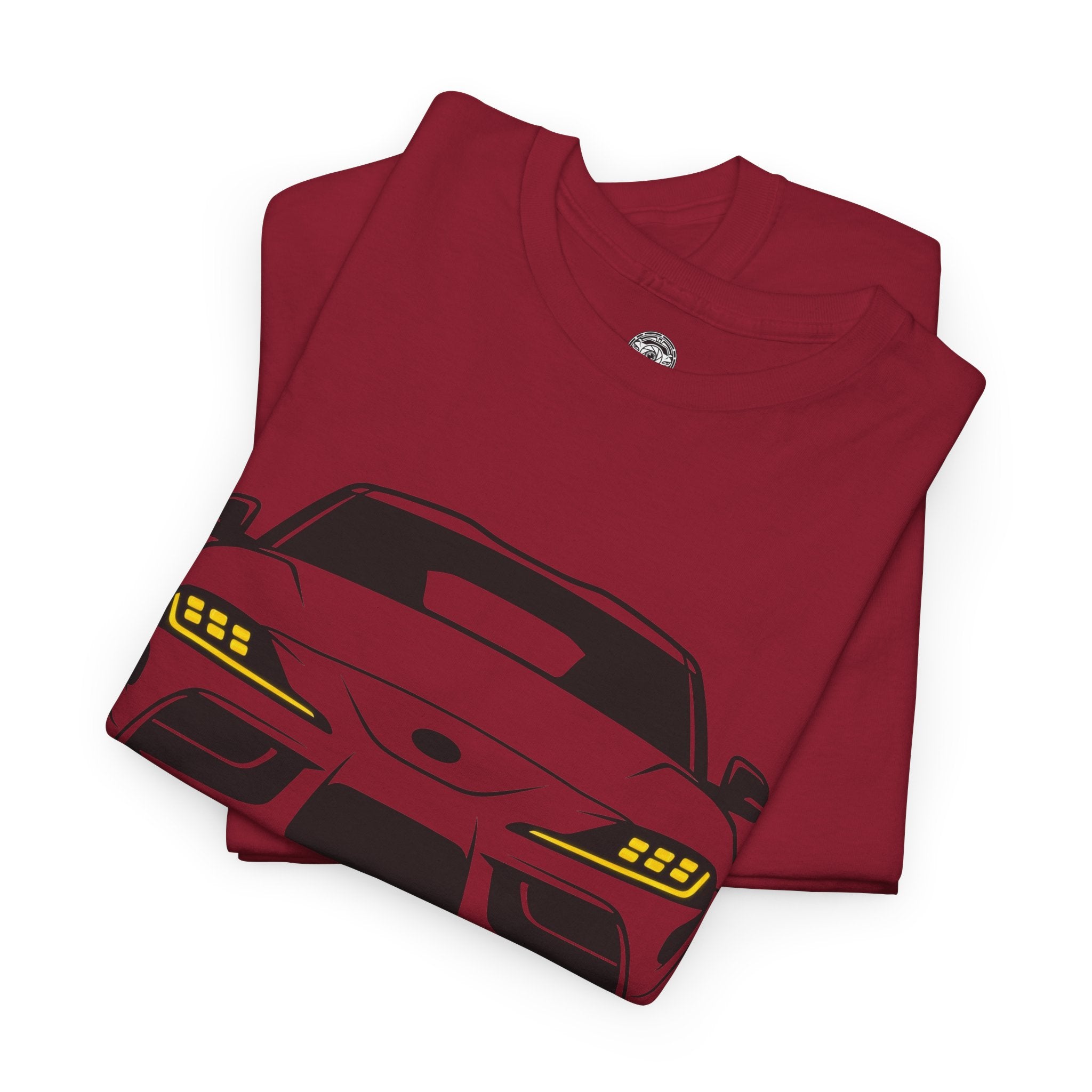 Unisex Heavy Cotton Tee — A90 Illuminated Headlights (Yellow)