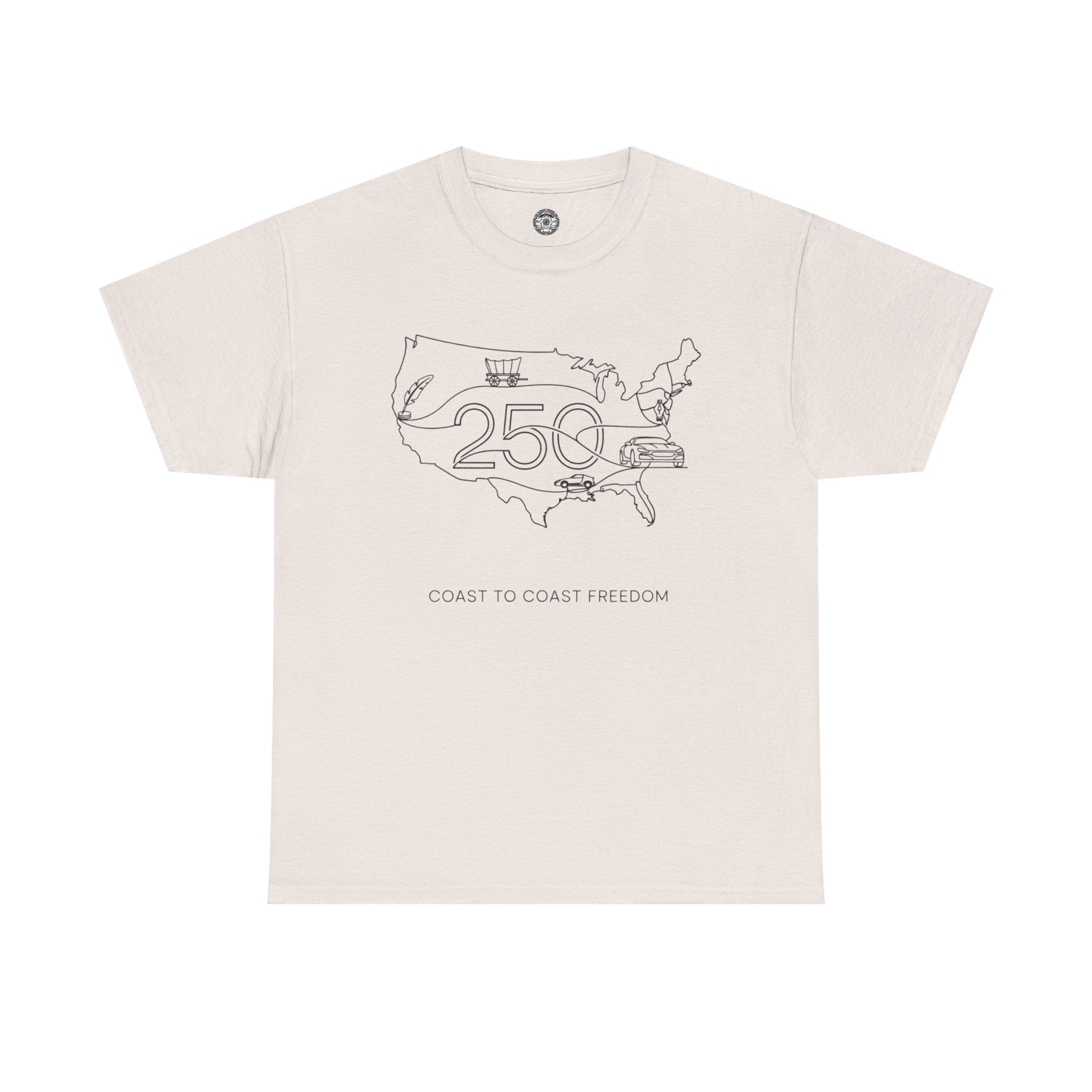 Unisex Heavy Cotton Tee — 250th Coast to Coast Freedom