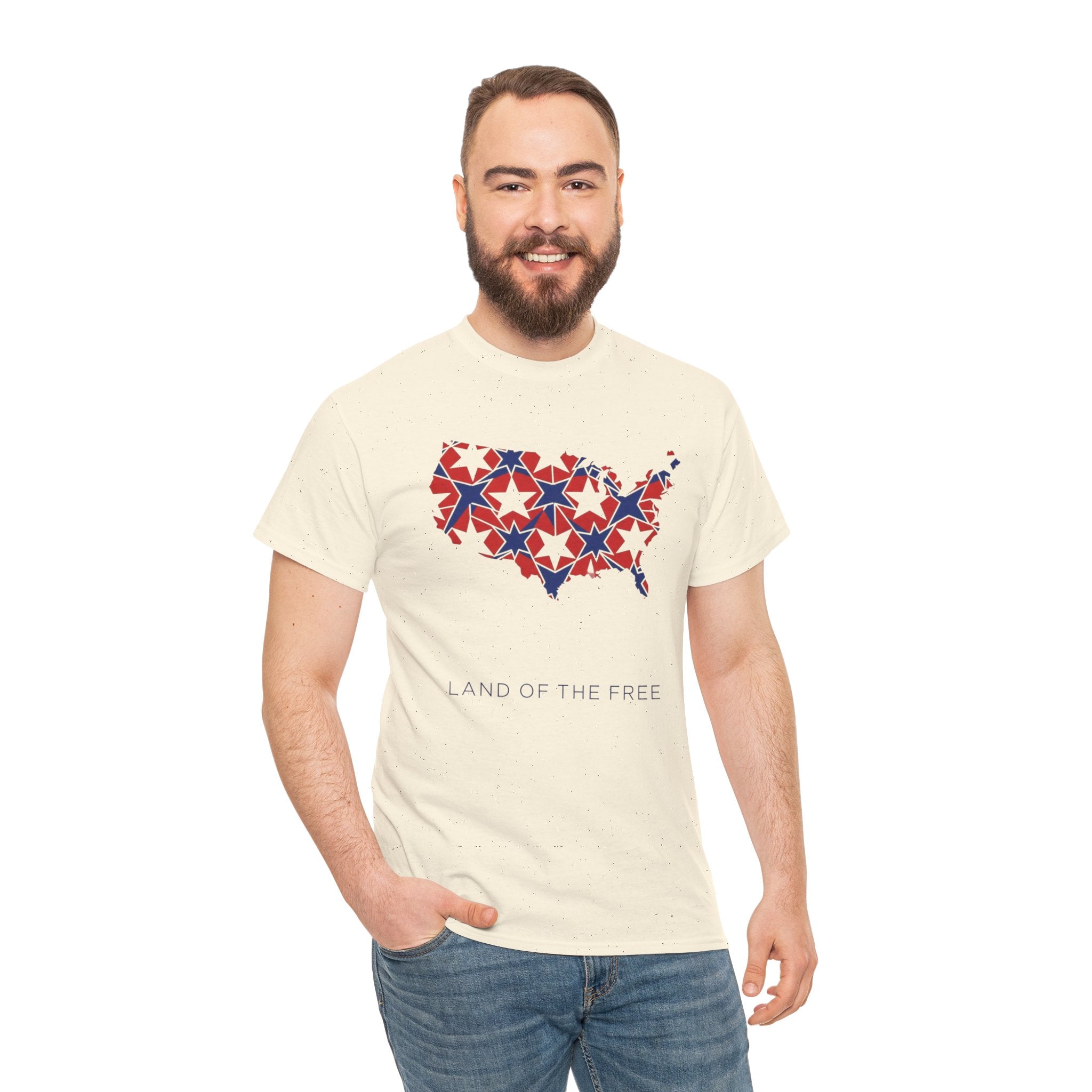 Unisex Heavy Cotton Tee — Land of the Free