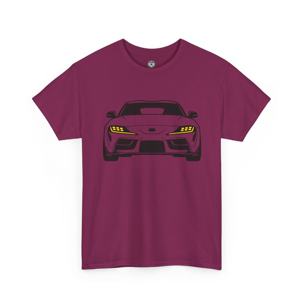 Unisex Heavy Cotton Tee — A90 Illuminated Headlights (Yellow)