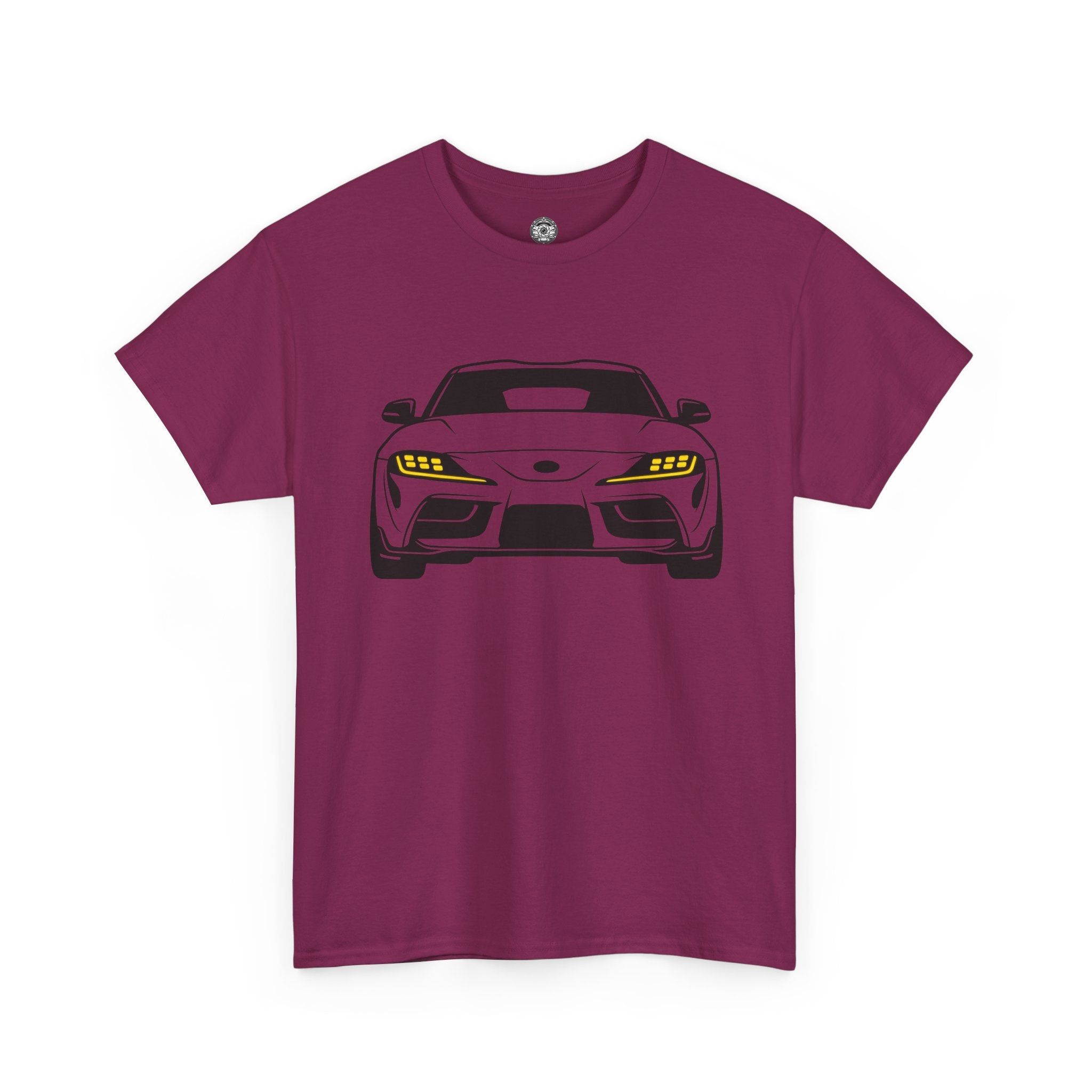 Unisex Heavy Cotton Tee — A90 Illuminated Headlights (Yellow)