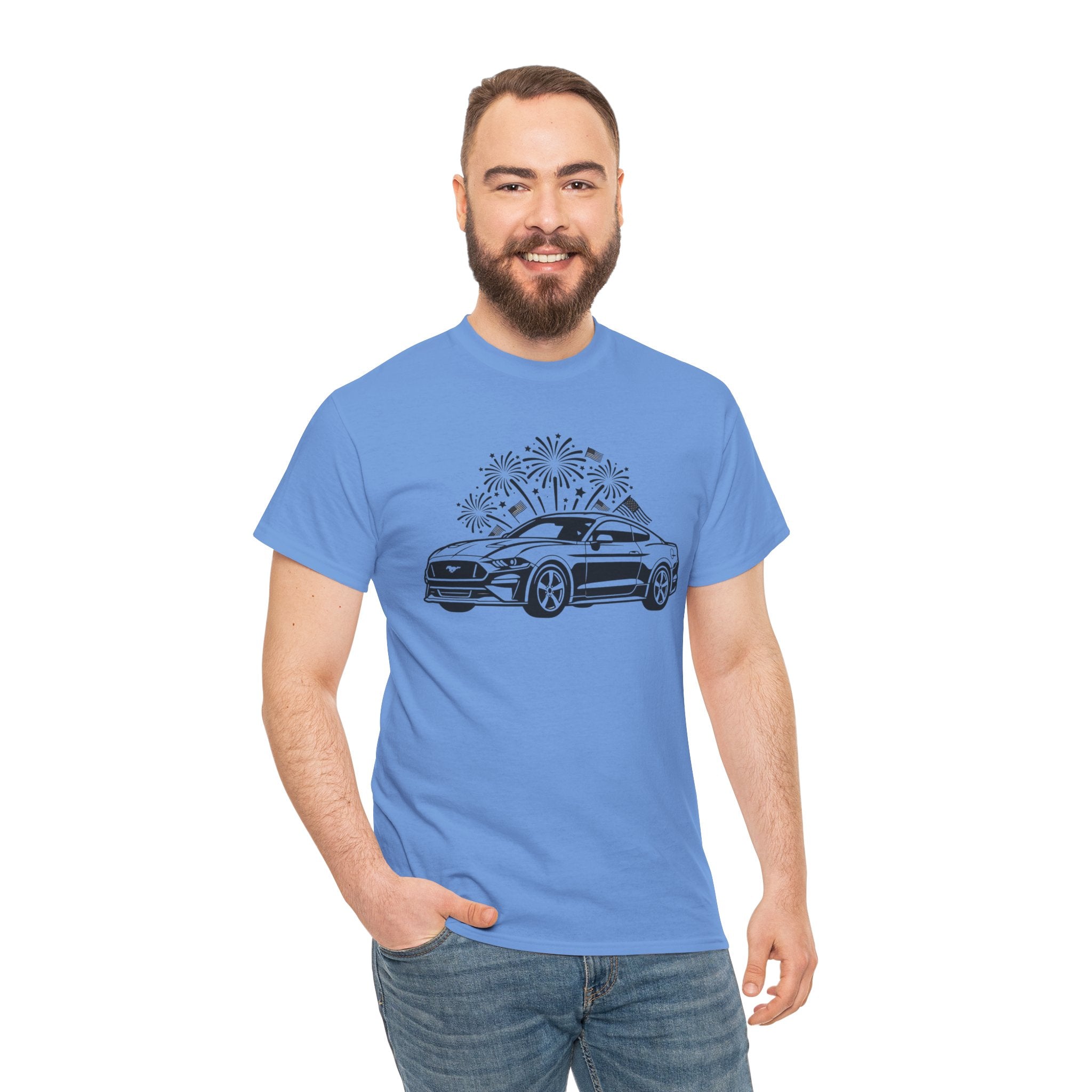 Unisex Heavy Cotton Tee — 4th of July — Modern American Muscle