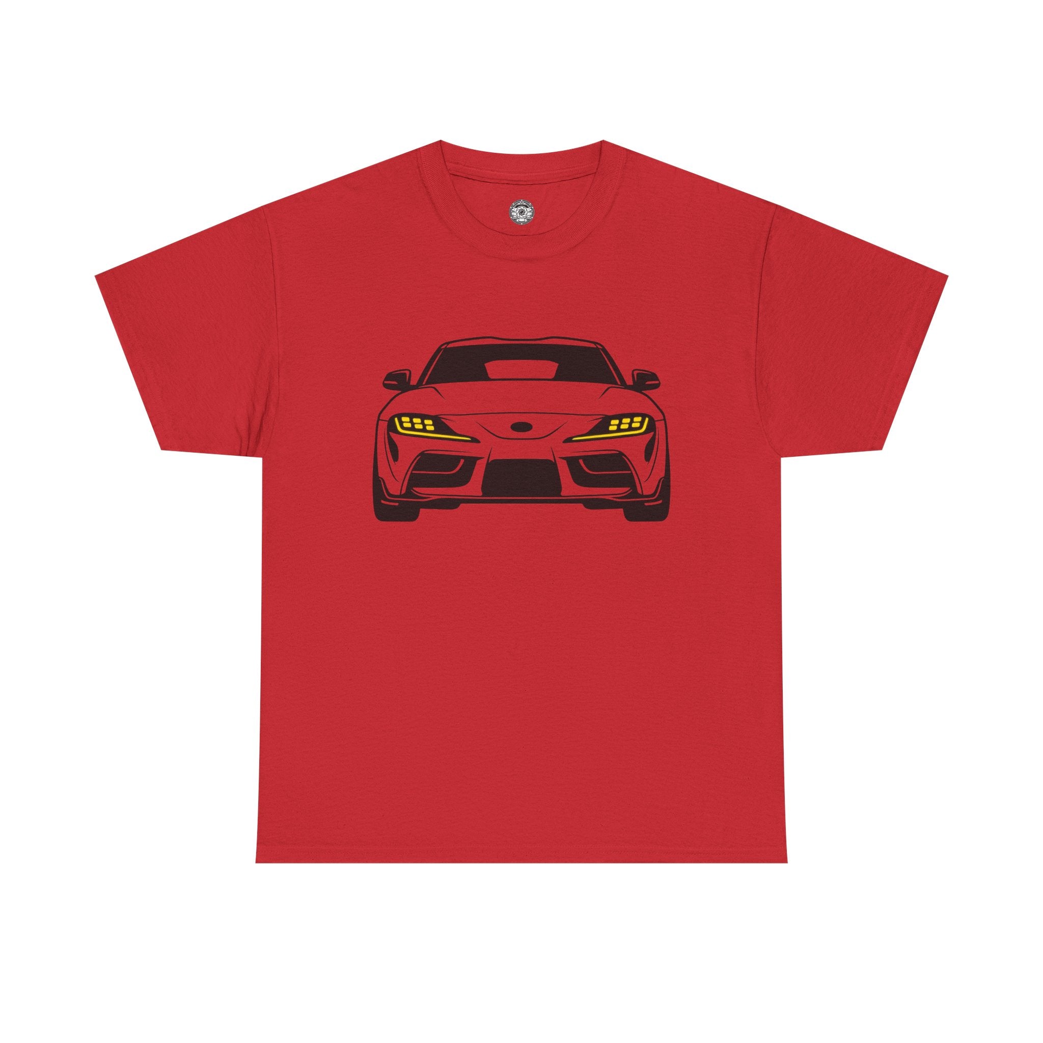 Unisex Heavy Cotton Tee — A90 Illuminated Headlights (Yellow)