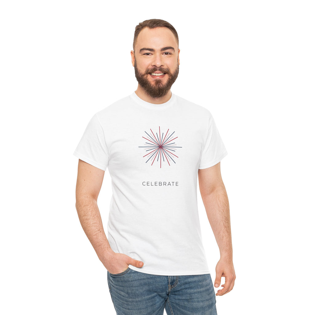 Unisex Heavy Cotton Tee — Celebrate 4th of July