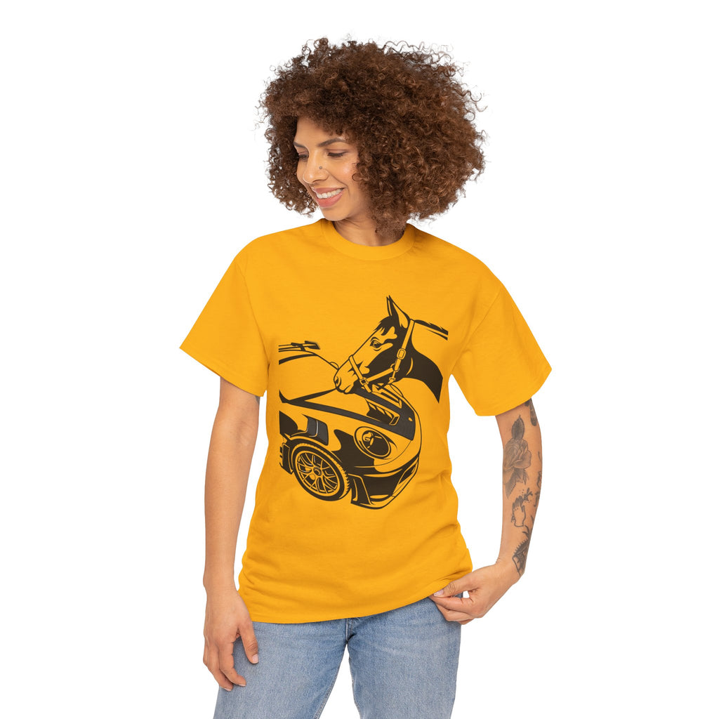 Unisex Heavy Cotton Tee — 992 vs Horse (Viral Video)