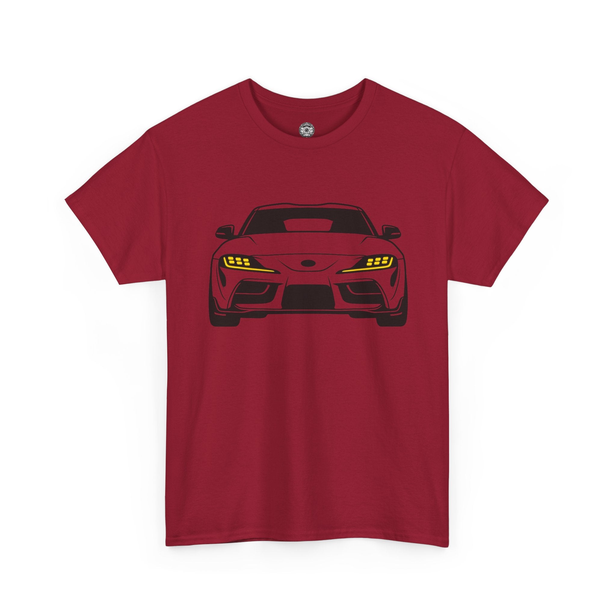 Unisex Heavy Cotton Tee — A90 Illuminated Headlights (Yellow)