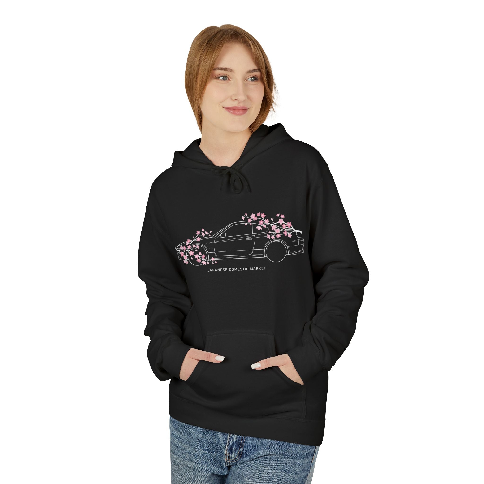 Women's Midweight Softsyle Fleece Hoodie — S15 Cherry Blossom