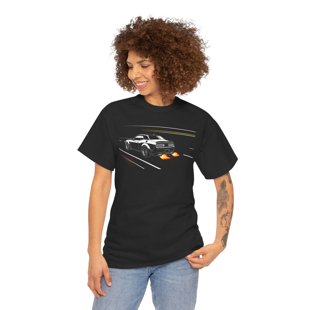 Unisex Heavy Cotton Tee — Challenger Backfire