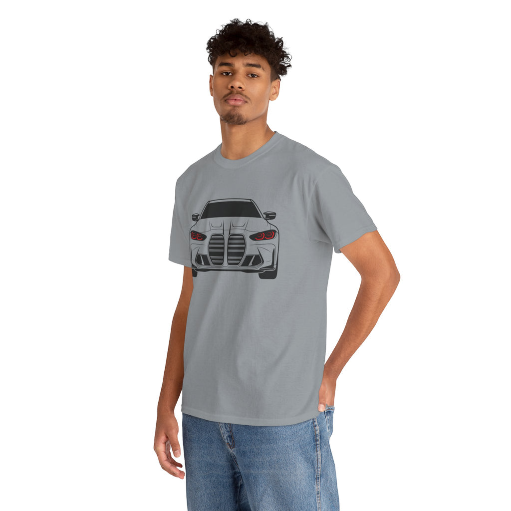 Unisex Heavy Cotton Tee — G80 Illuminated Headlights (Red)