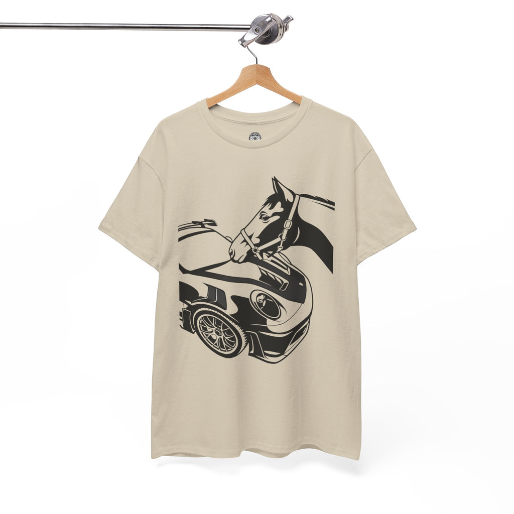 Unisex Heavy Cotton Tee — 992 vs Horse (Viral Video)