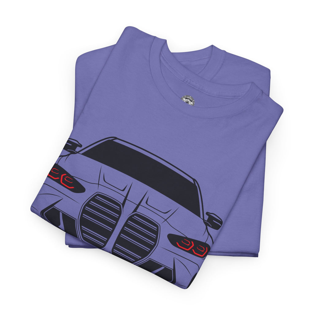 Unisex Heavy Cotton Tee — G80 Illuminated Headlights (Red)