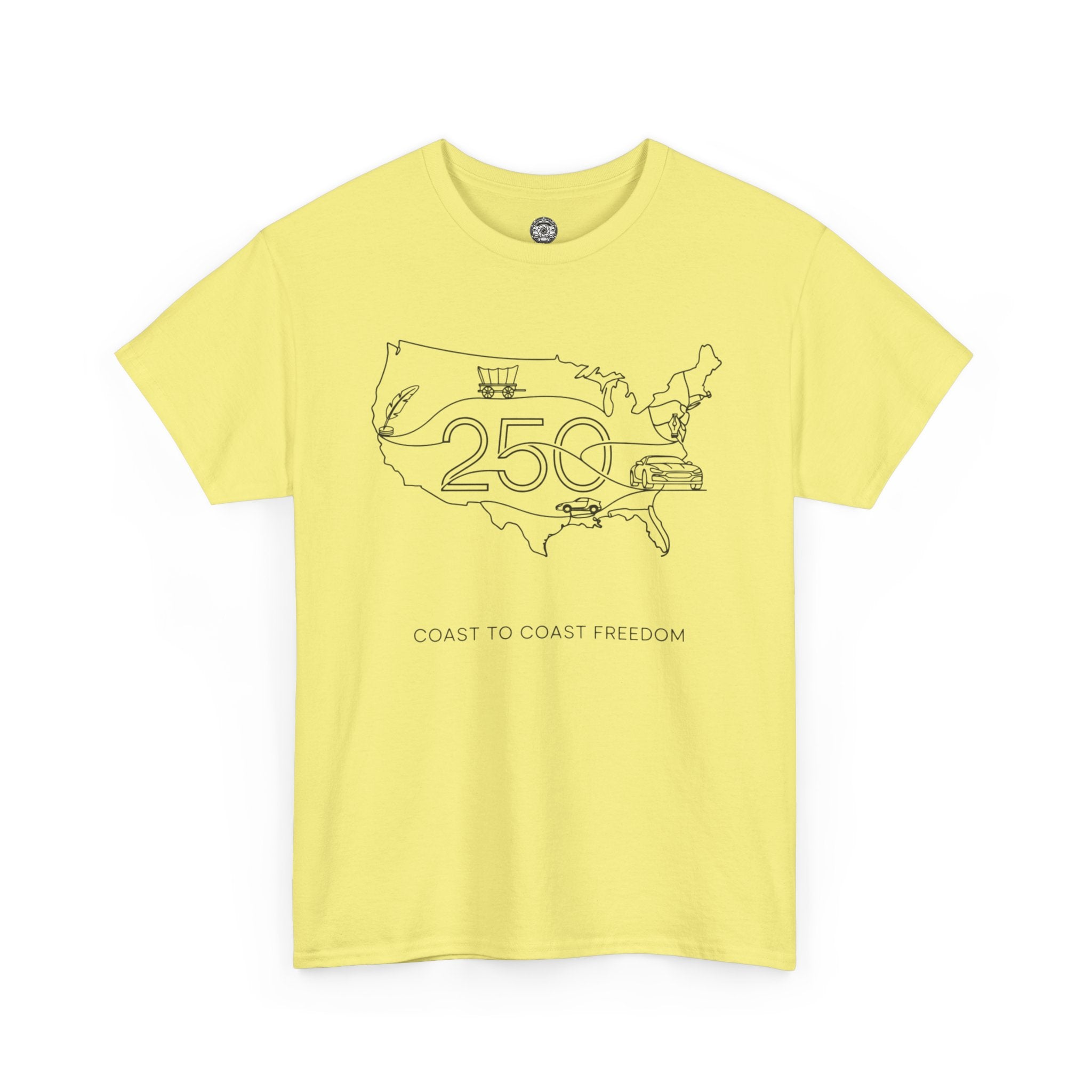 Unisex Heavy Cotton Tee — 250th Coast to Coast Freedom