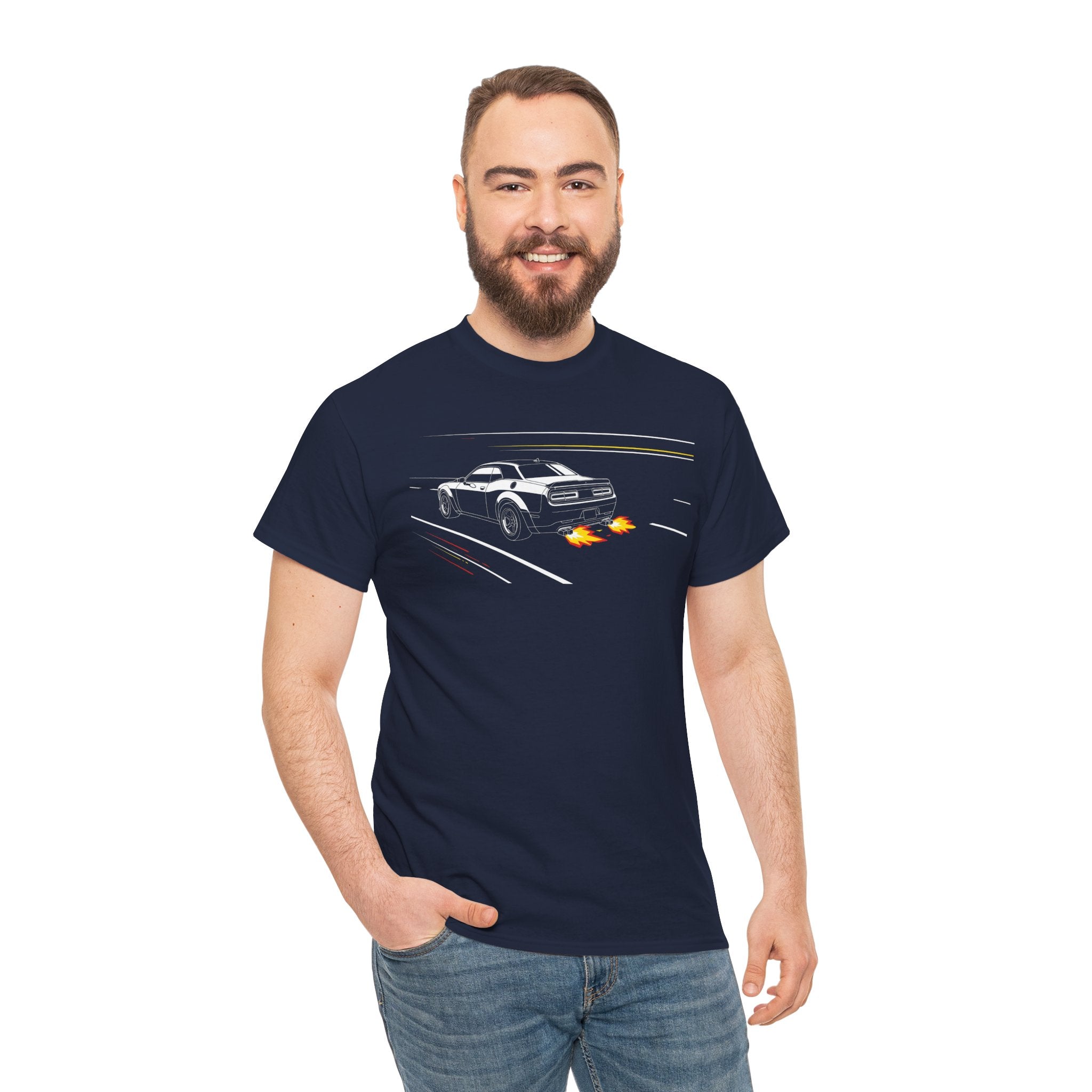 Unisex Heavy Cotton Tee — Challenger Backfire