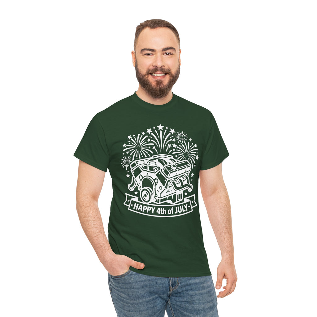 Unisex Heavy Cotton Tee — V8/Fireworks