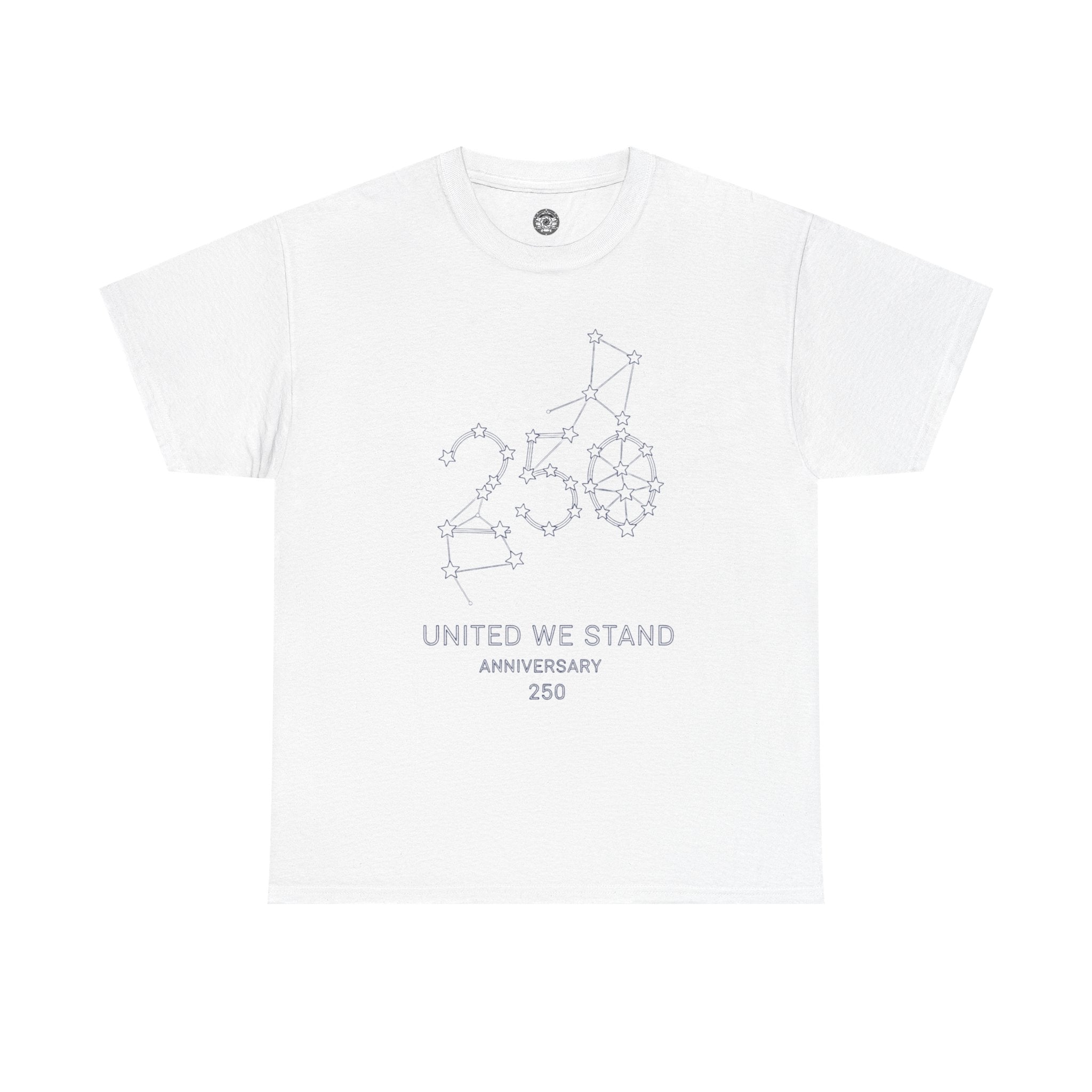 Unisex Heavy Cotton Tee — 250th Anniversary "United We Stand"