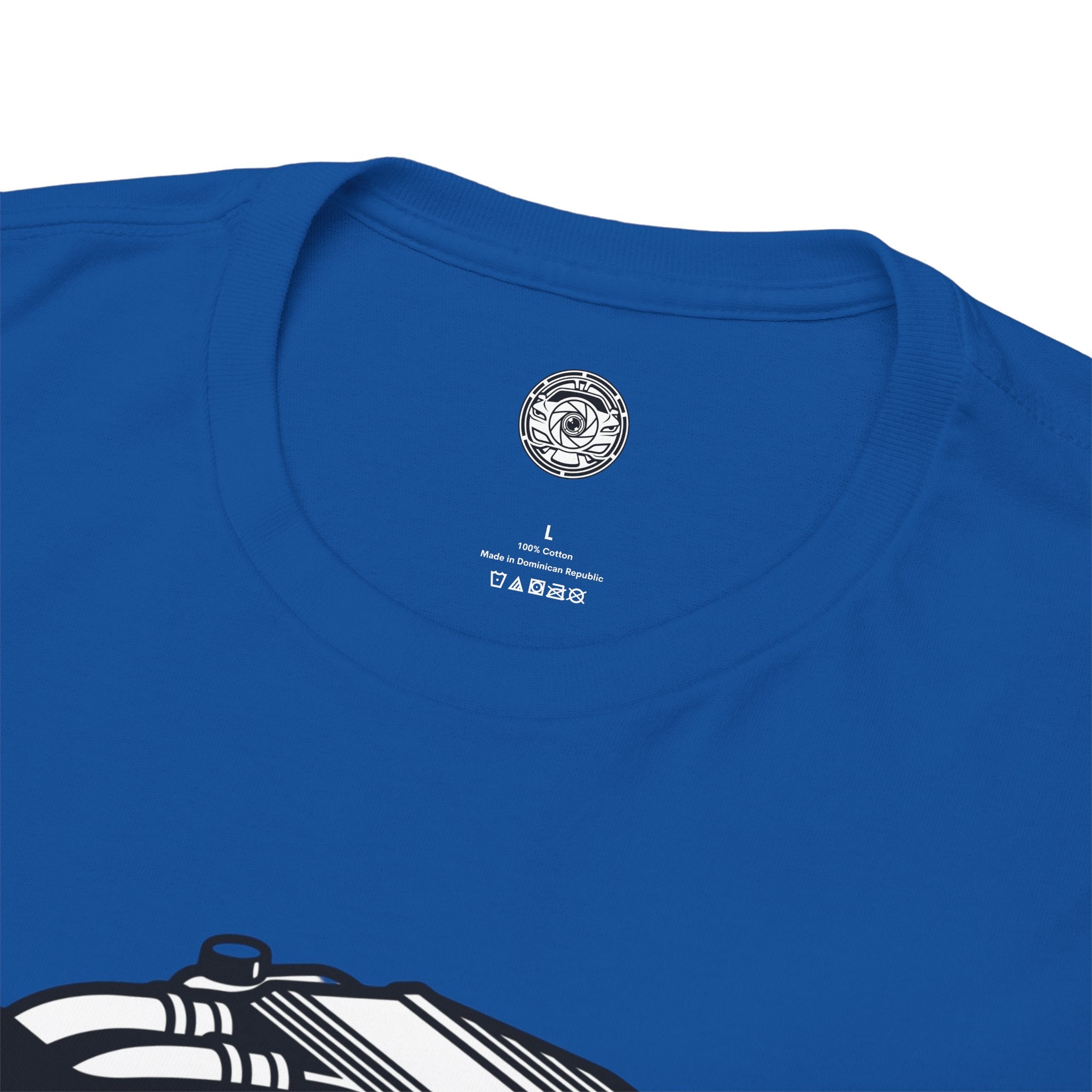 Unisex Heavy Cotton Tee — Engine Illustration (S58)