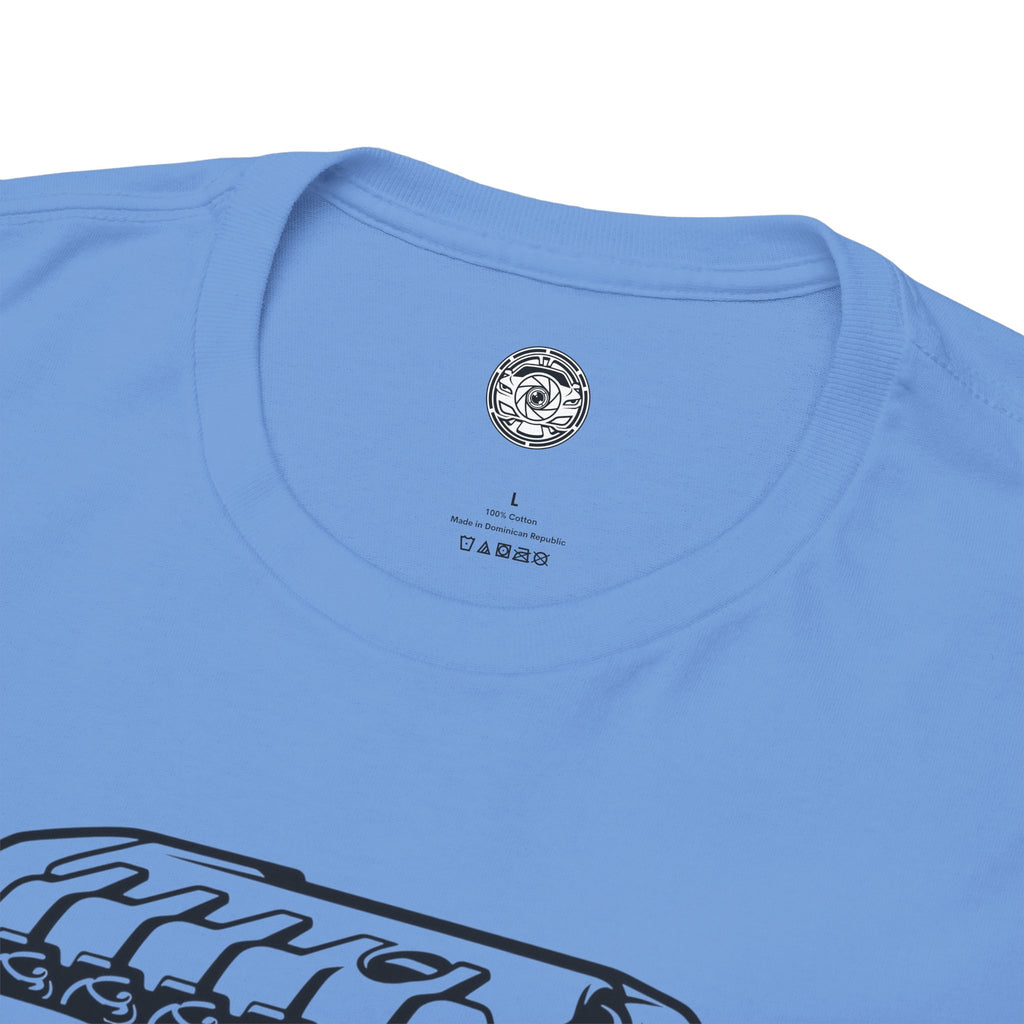 Unisex Heavy Cotton Tee — Engine Illustration (DAZA)